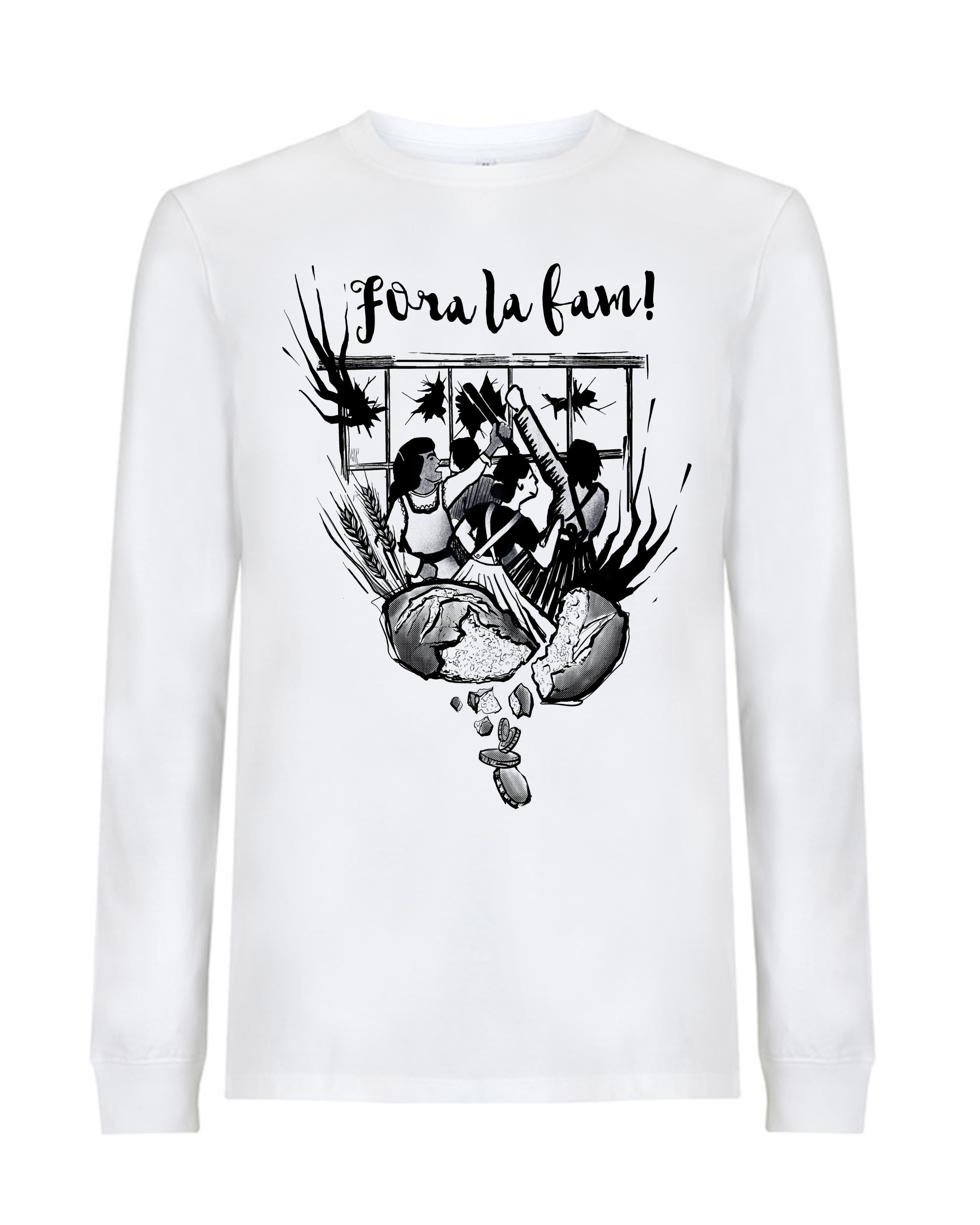dna merch Fora La Fam Brotaufstände 1789 Langarmshirt