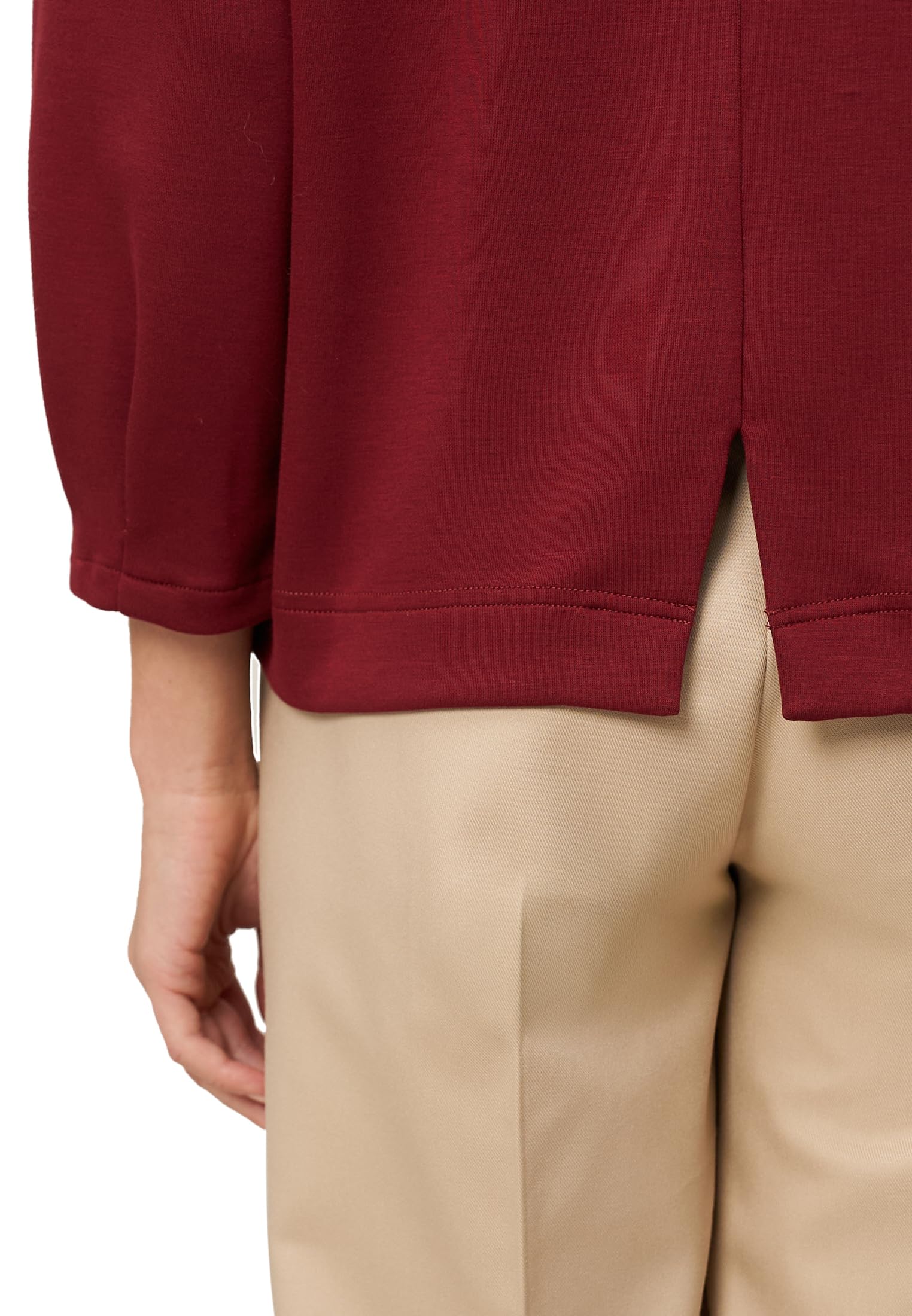 zero Sweatshirt Dreiviertelarm Gr.38 Cabernet lässig