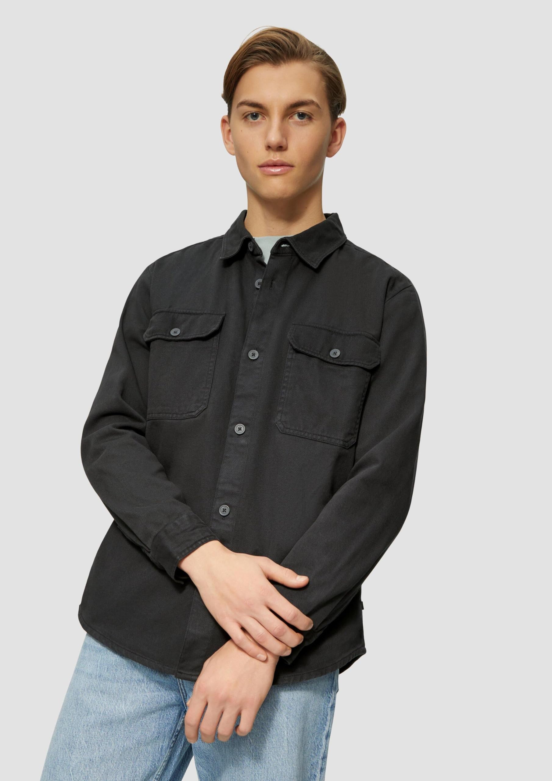 s.Oliver QS Overshirt gewaschener Twill Hemdjacke