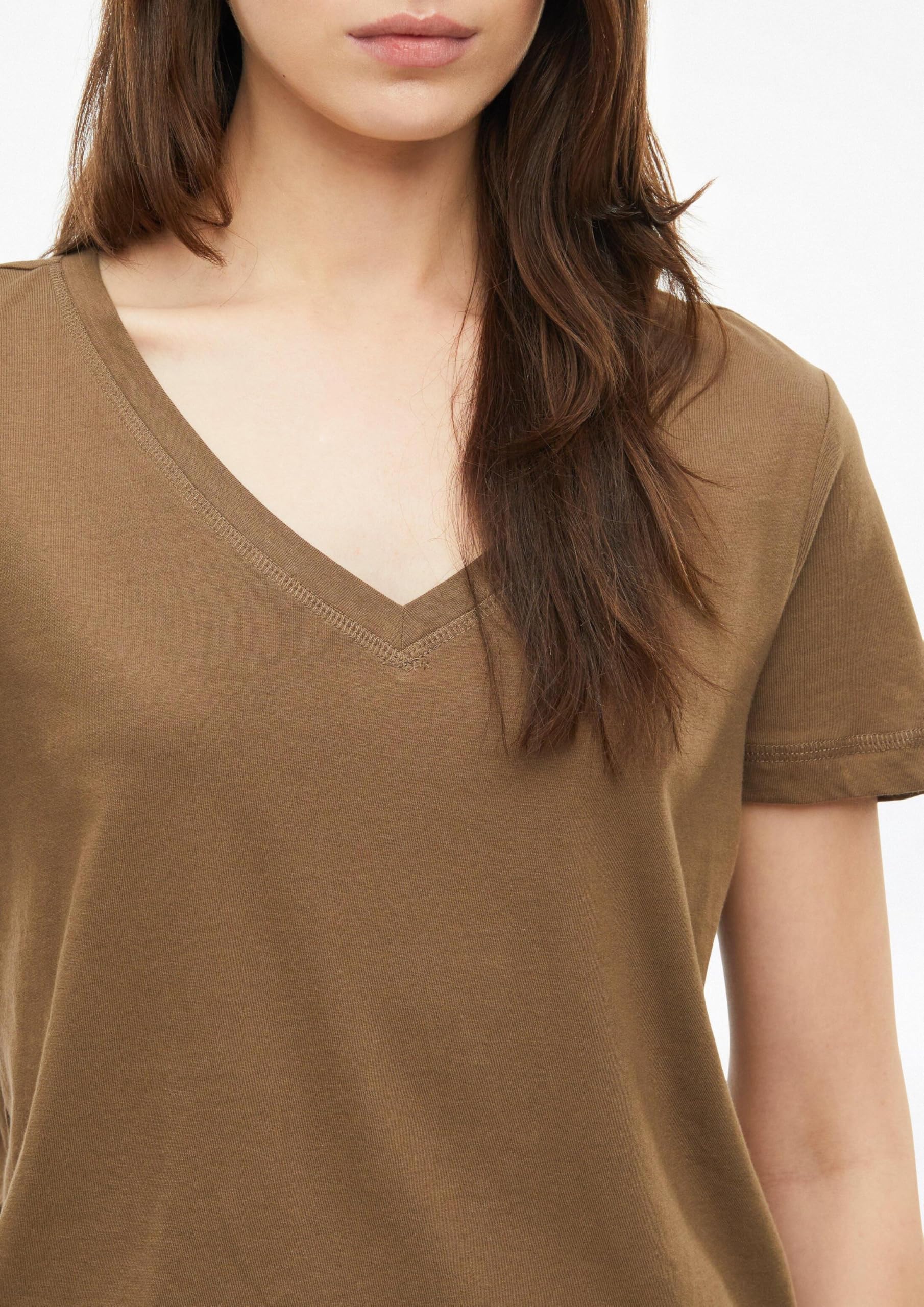 s.Oliver Red Label T-Shirt 44 beige aus Baumwolle
