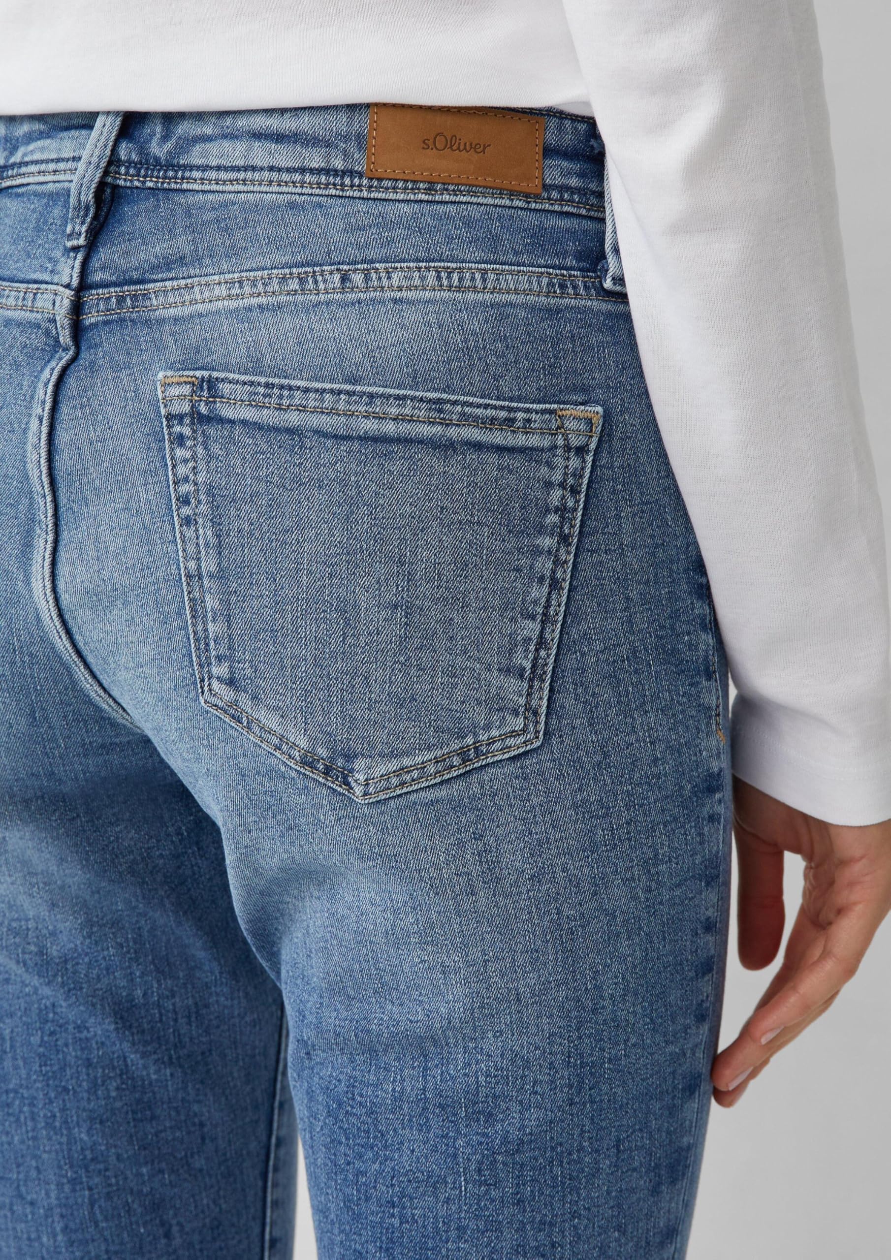s.Oliver Betsy Jeans Mid Rise Slim Fit Denim