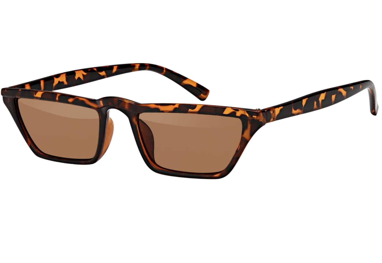BEZLIT Cat Eye Sonnenbrille Schwarz Retro rechteckig