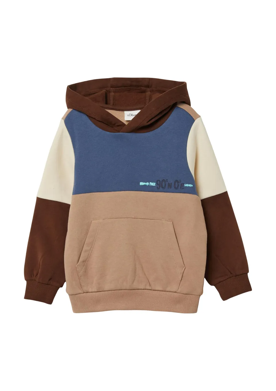s.Oliver Junior Colourblocking Hoodie 128-134 kuschelig