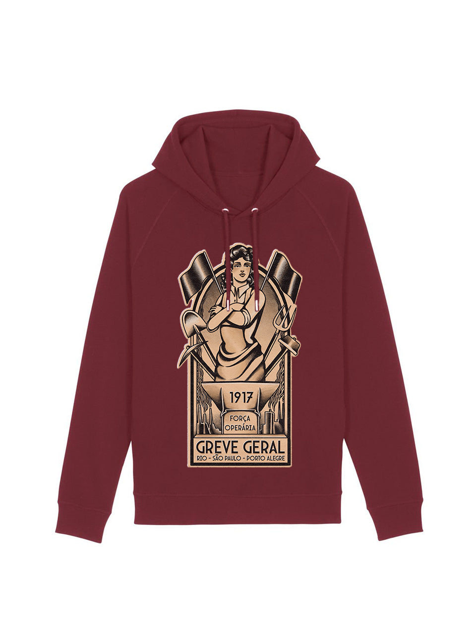 dna merch Força Operária Brasilien 1917 Kapuzenpullover