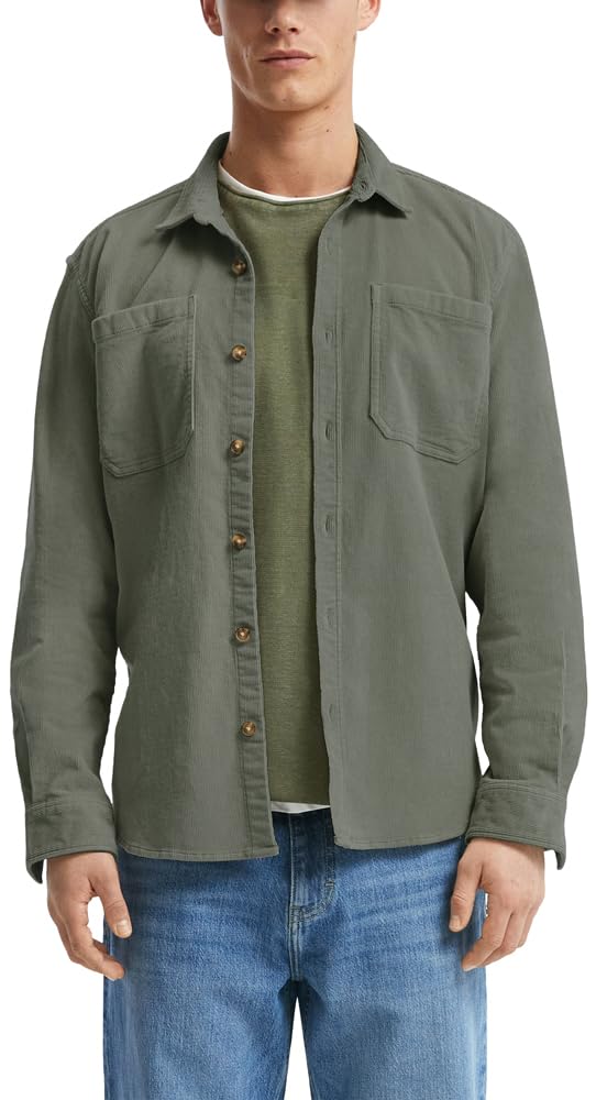 s.Oliver QS Overshirt Cord Taschen olivgrün XL