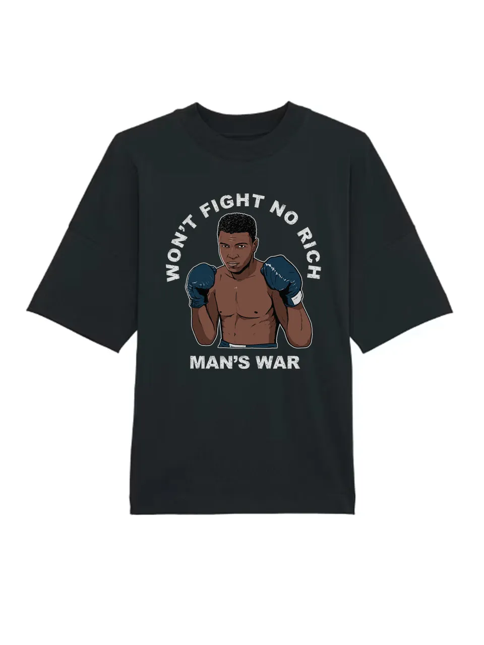 dna merch Krieg der Reichen Muhammad Ali T-Shirt Oversized Schwarz