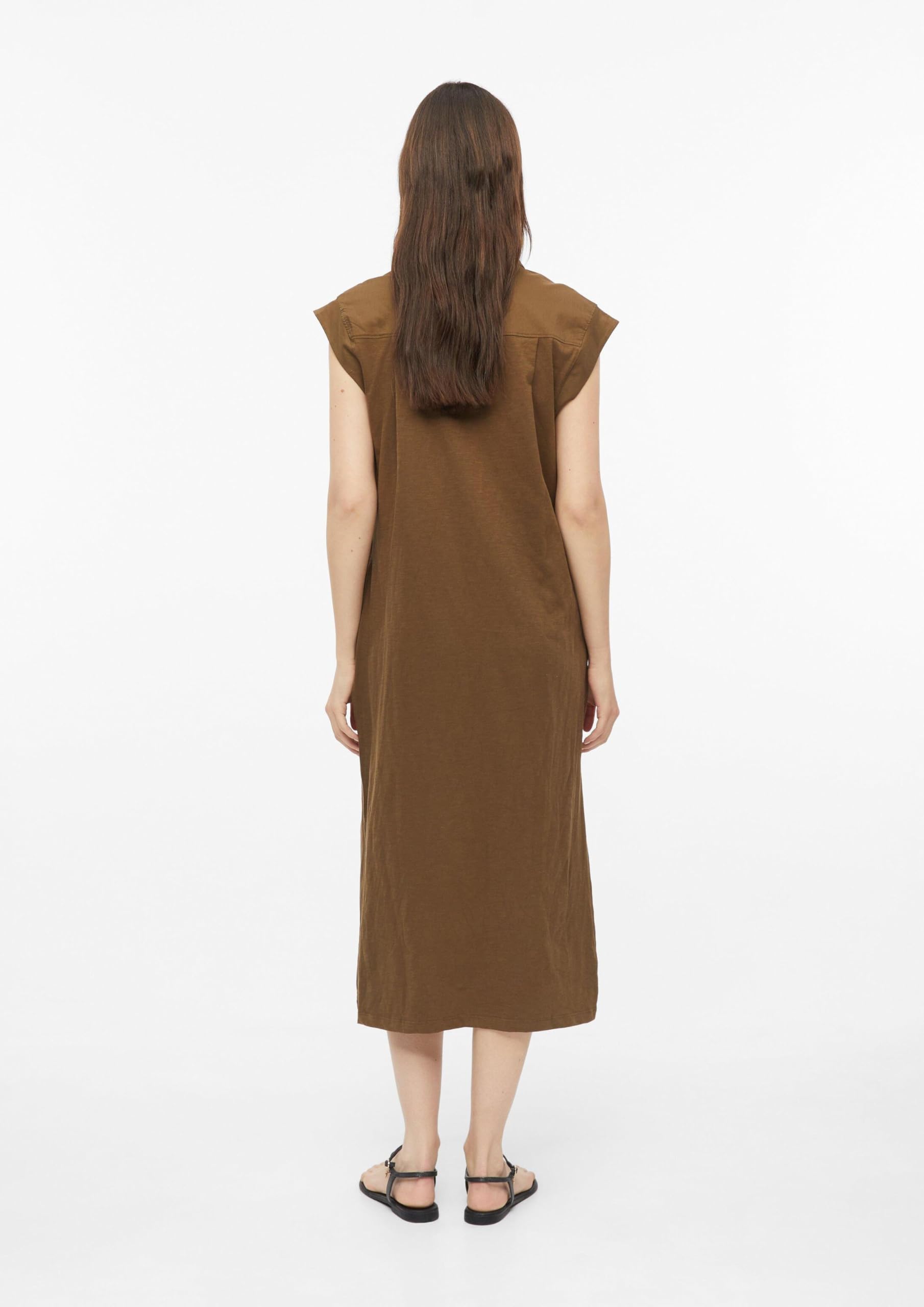 s.Oliver Red Label Midikleid V-Ausschnitt Raffung