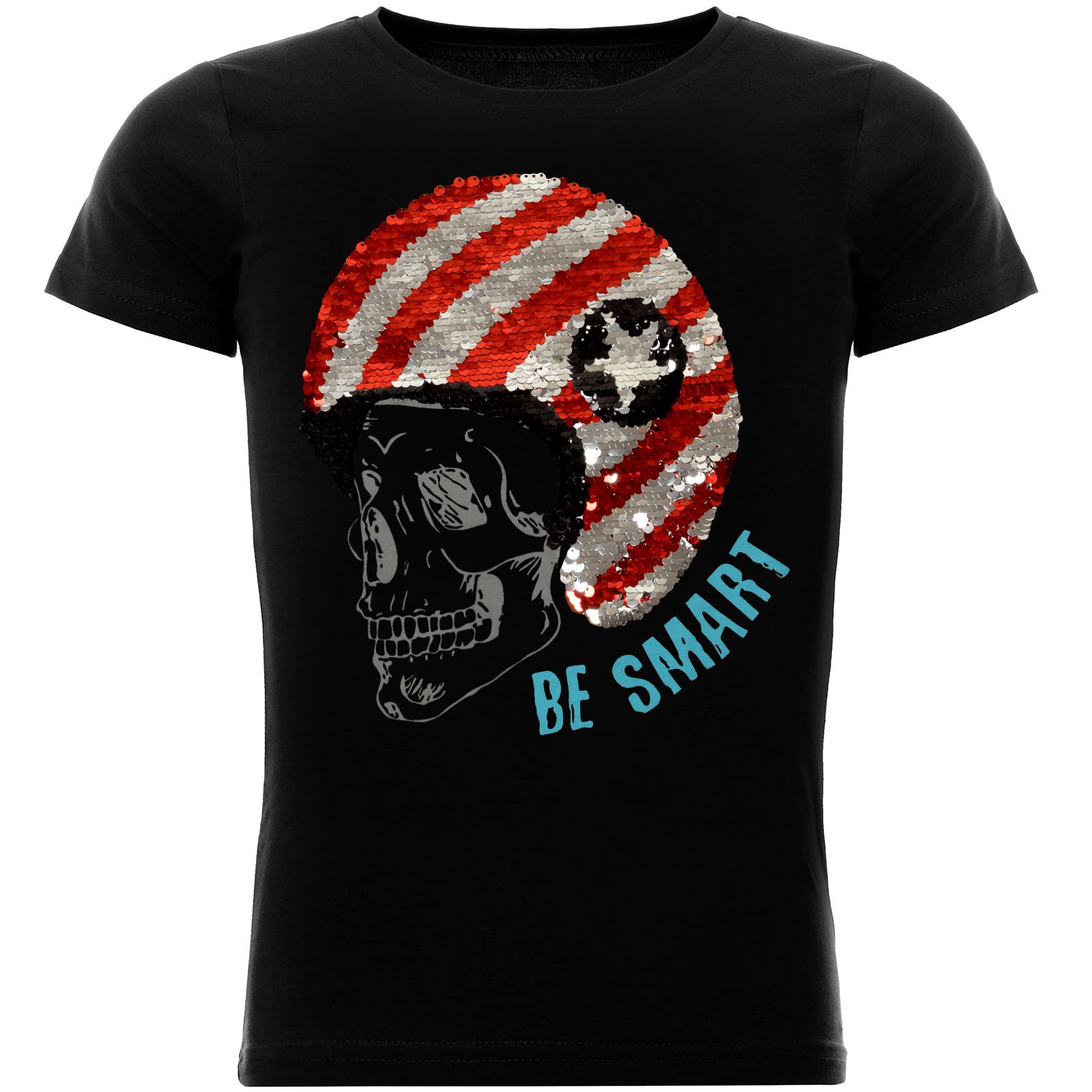 BEZLIT New York Totenkopf T-Shirt Wendepailletten 116-122