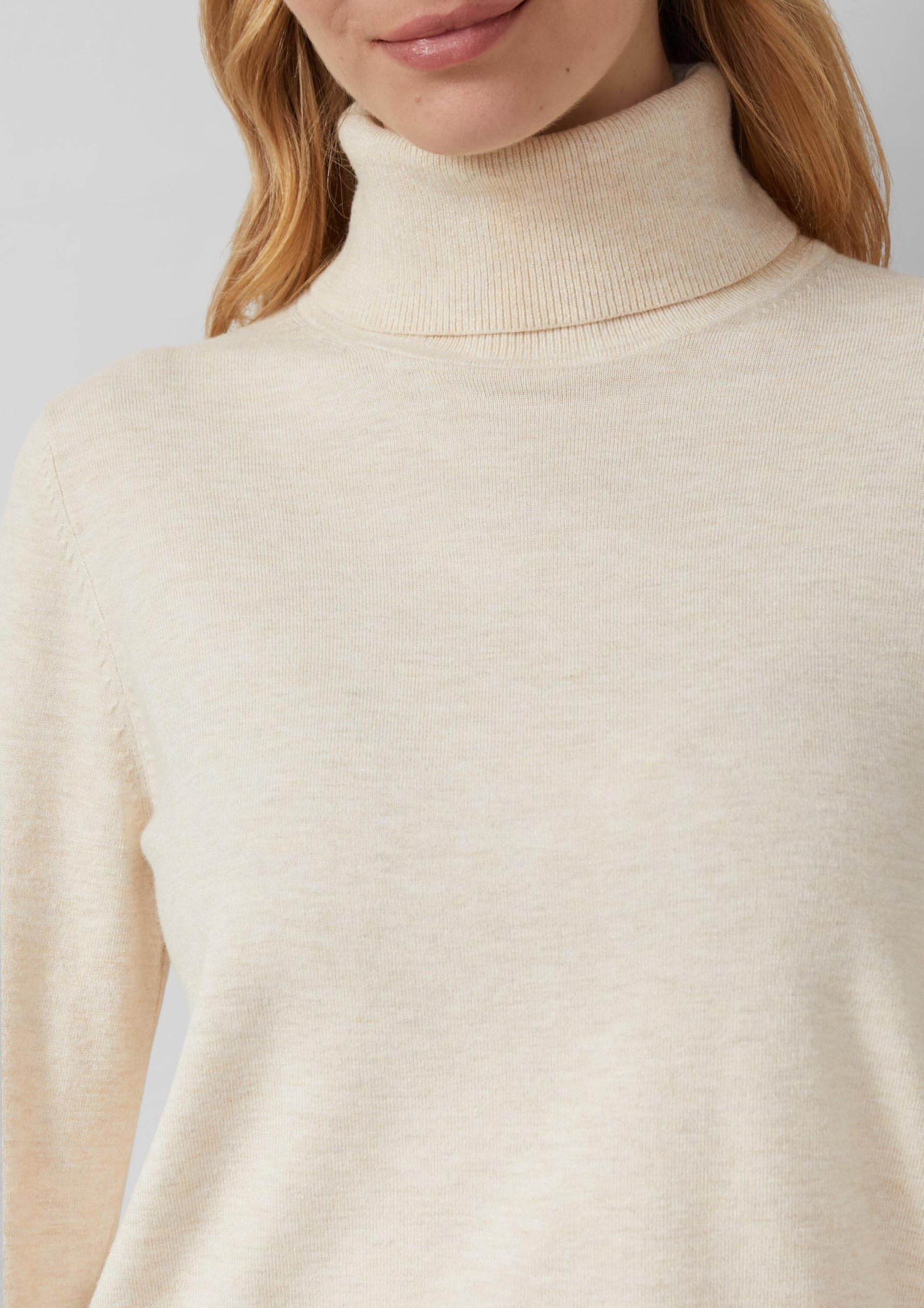 s.Oliver Rollkragenpullover Viskosemix Gr.42 beige