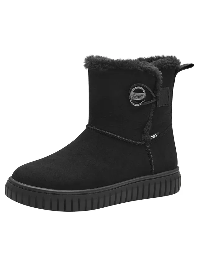 s.Oliver WL Boot 5-46302-43 Winterstiefel 32 Schwarz gefüttert
