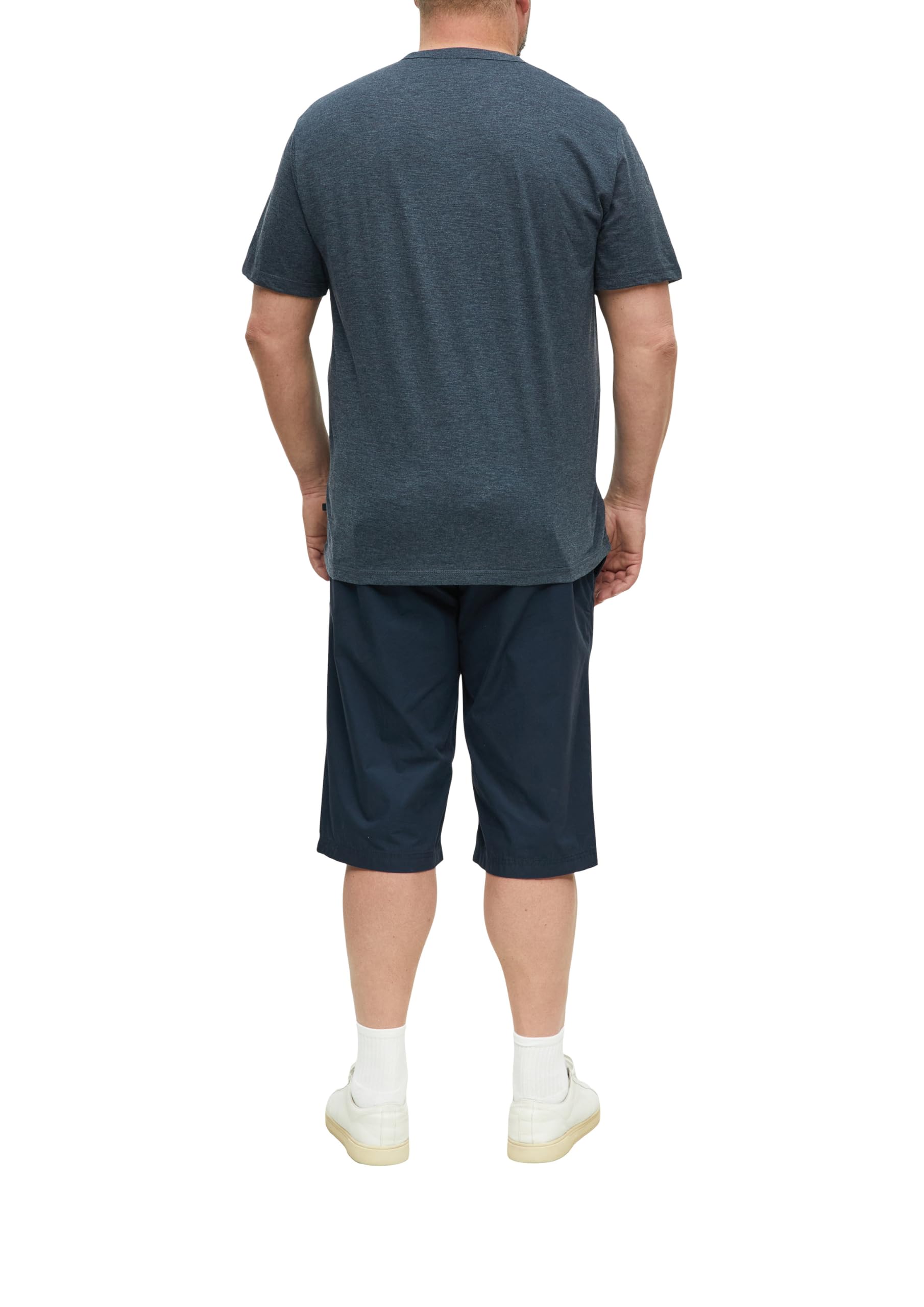 s.Oliver T-Shirt Baumwollmix Brusttasche 5XL meliert