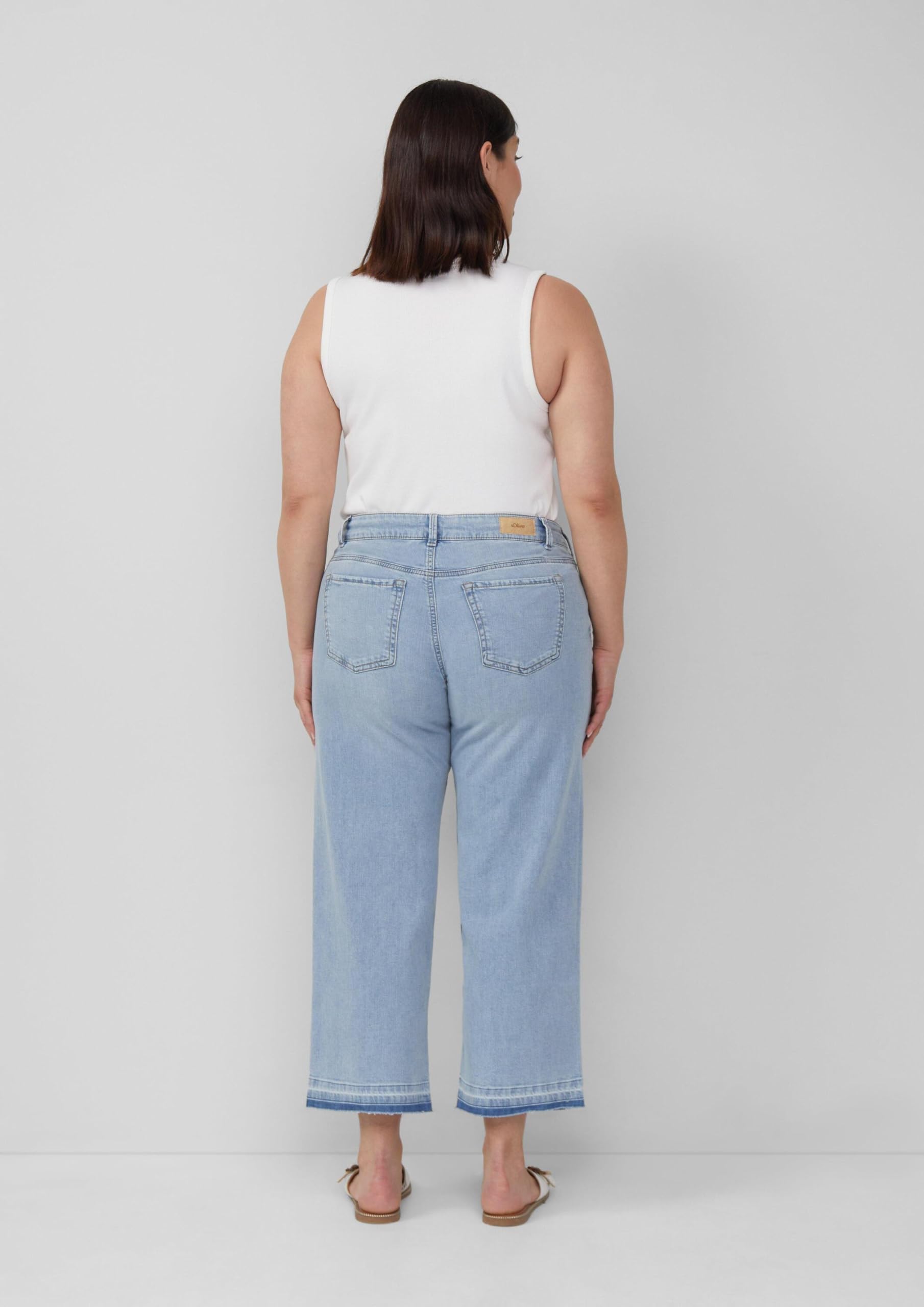 s.Oliver Red Label Cropped Jeans Größe 44 Mid Rise
