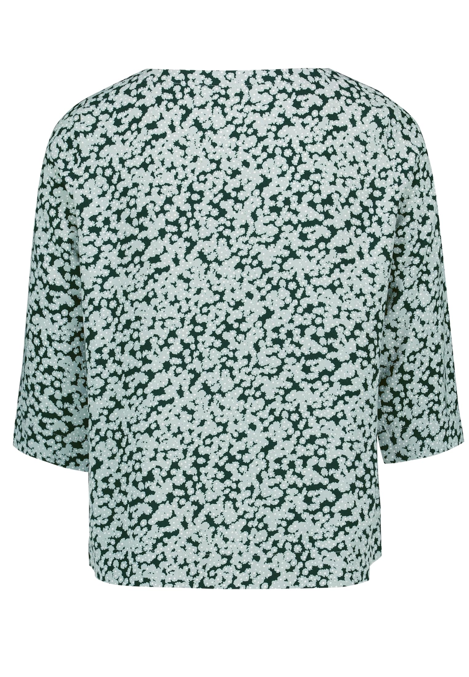 zero Blusenshirt mit Print Dark Green Blue Gr.40 leicht