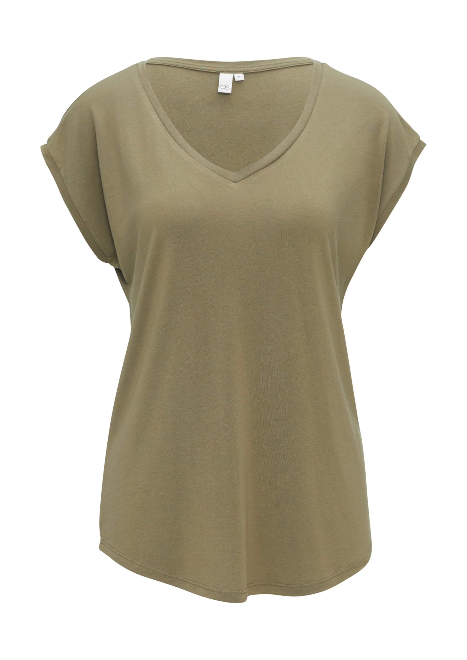 s.Oliver QS T-Shirt Modalmix locker geschnitten