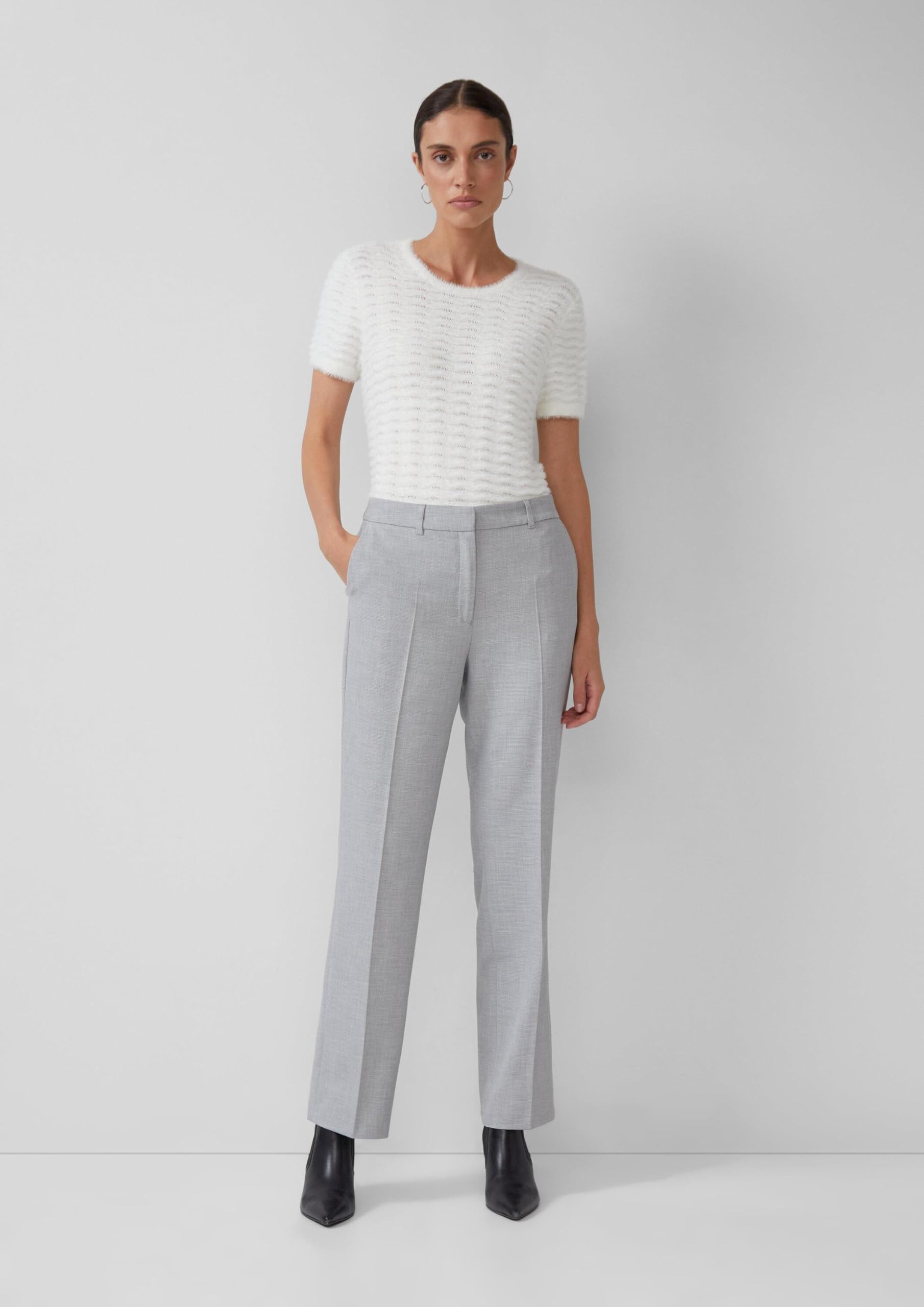 s.Oliver Strukturierte Anzughose Viskosemix 40W