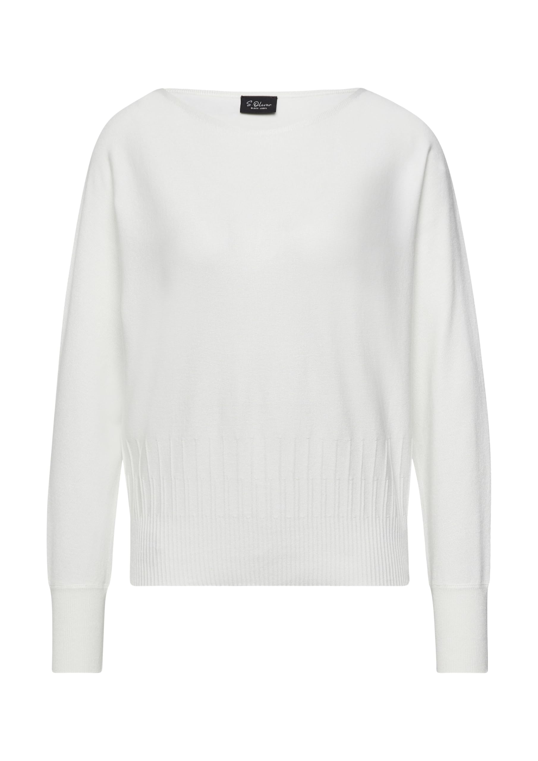 s.Oliver Strickpullover Strukturmuster Gr. 40 ecru Viskosemix
