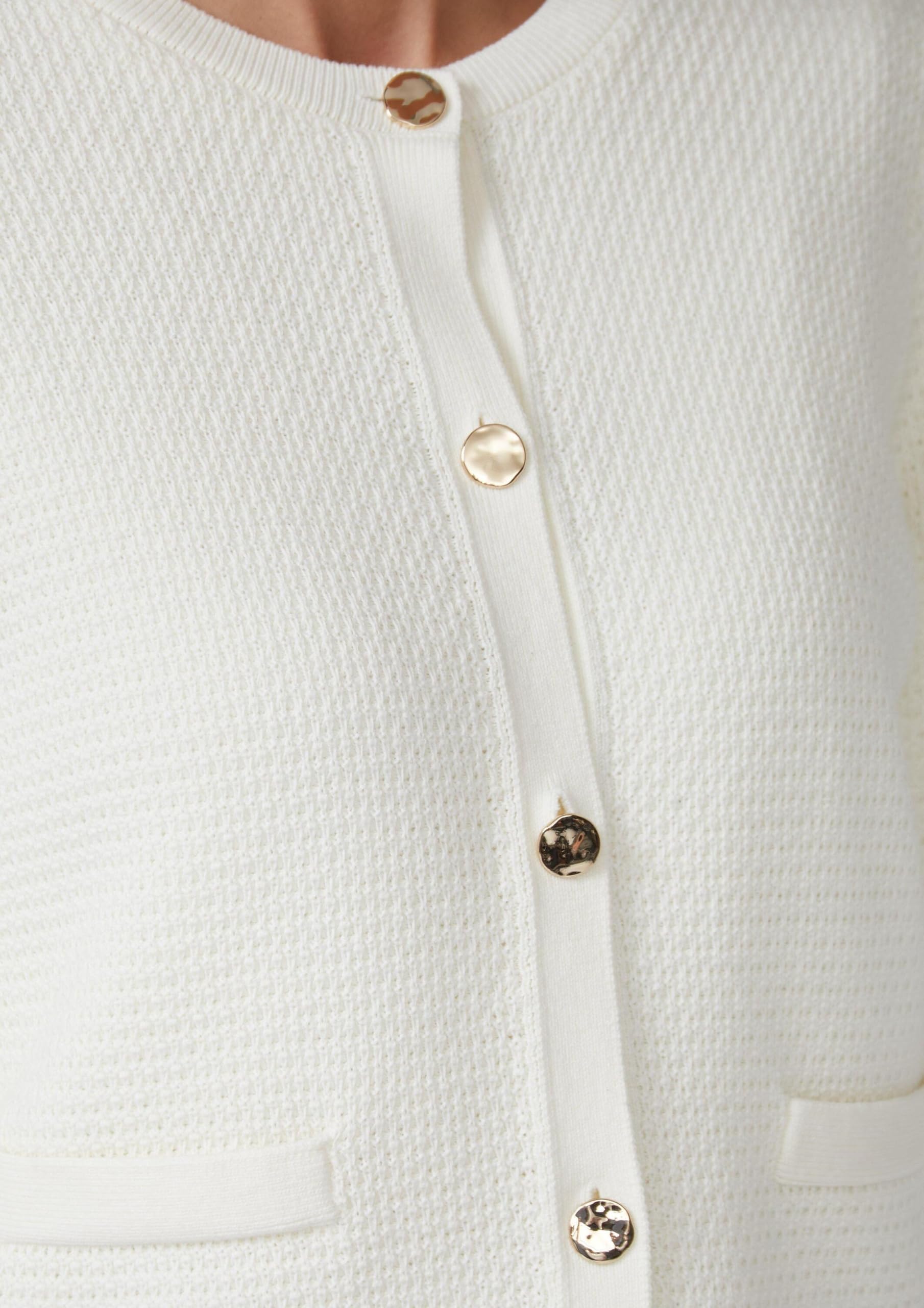 s.Oliver Junior 2165950 Cardigan weiß Gr.42 Knopfleiste