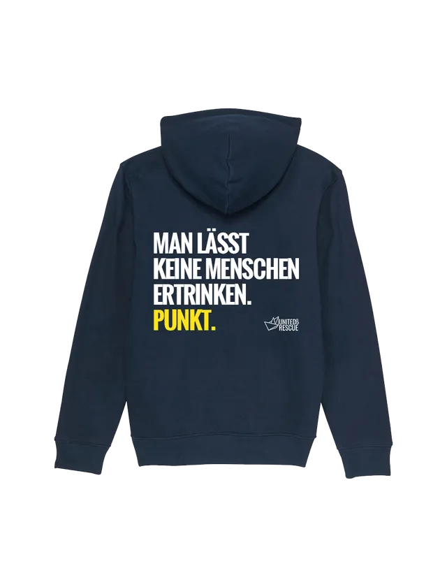 dna merch Hoodie MAN LÄSST KEINE MENSCHEN ERTRINKEN