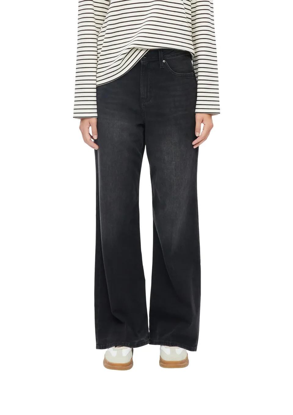 s.Oliver Suri 2181346 Wide Leg Jeans Dunkelgrau