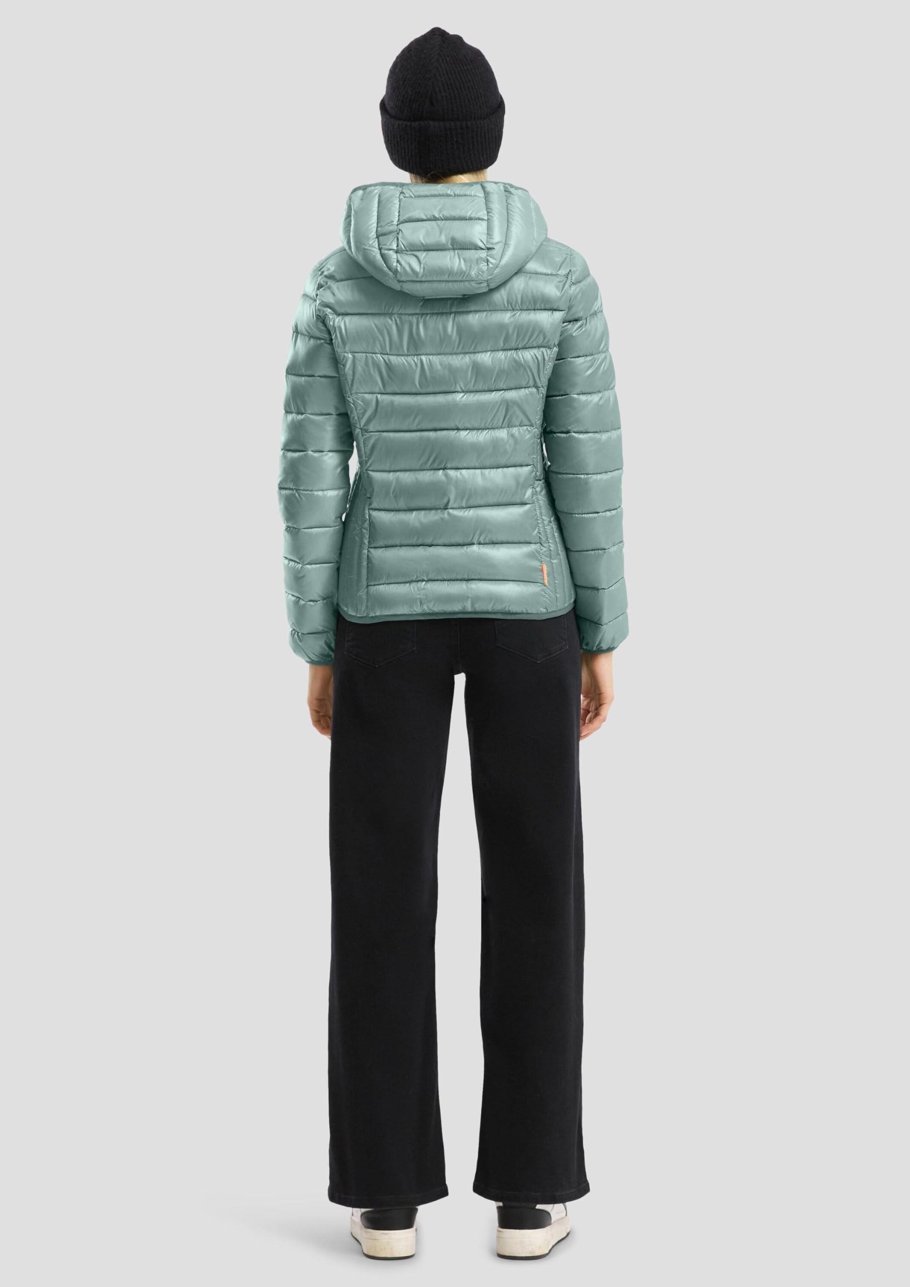 s.Oliver QS Steppjacke M schwarz Kapuze wattiert