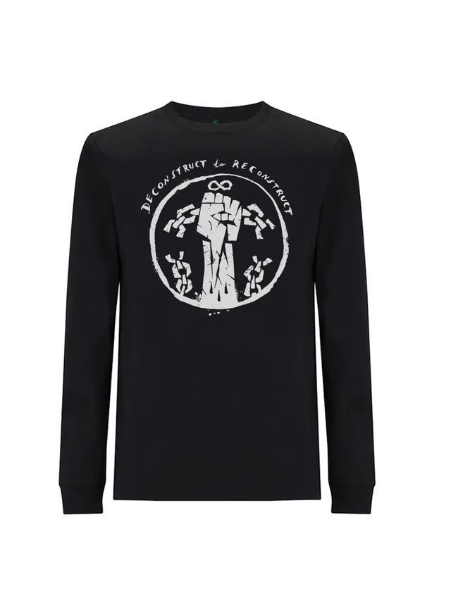 dna merch 161 Clothing Deconstruct Langarmshirt Schwarz Bio