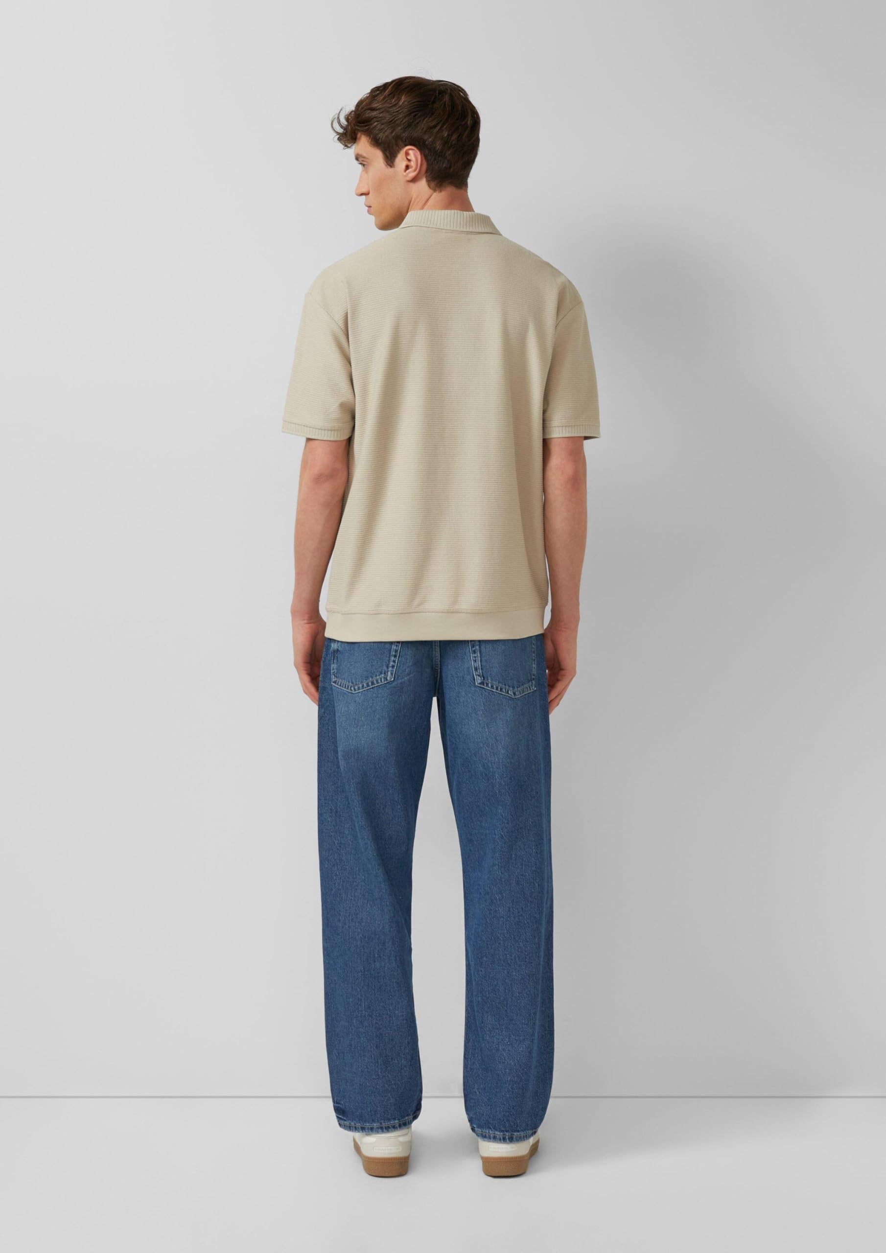 s.Oliver Modern Fit Poloshirt Reissverschluss Braun