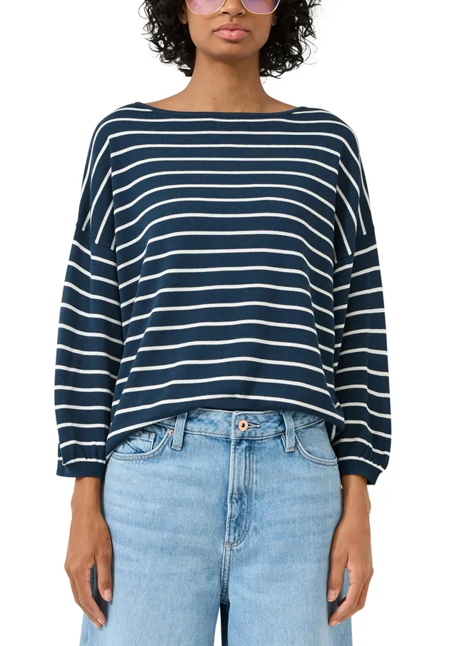 s.Oliver QS Strickpullover 2175113 Damen 3/4-Arm blau M