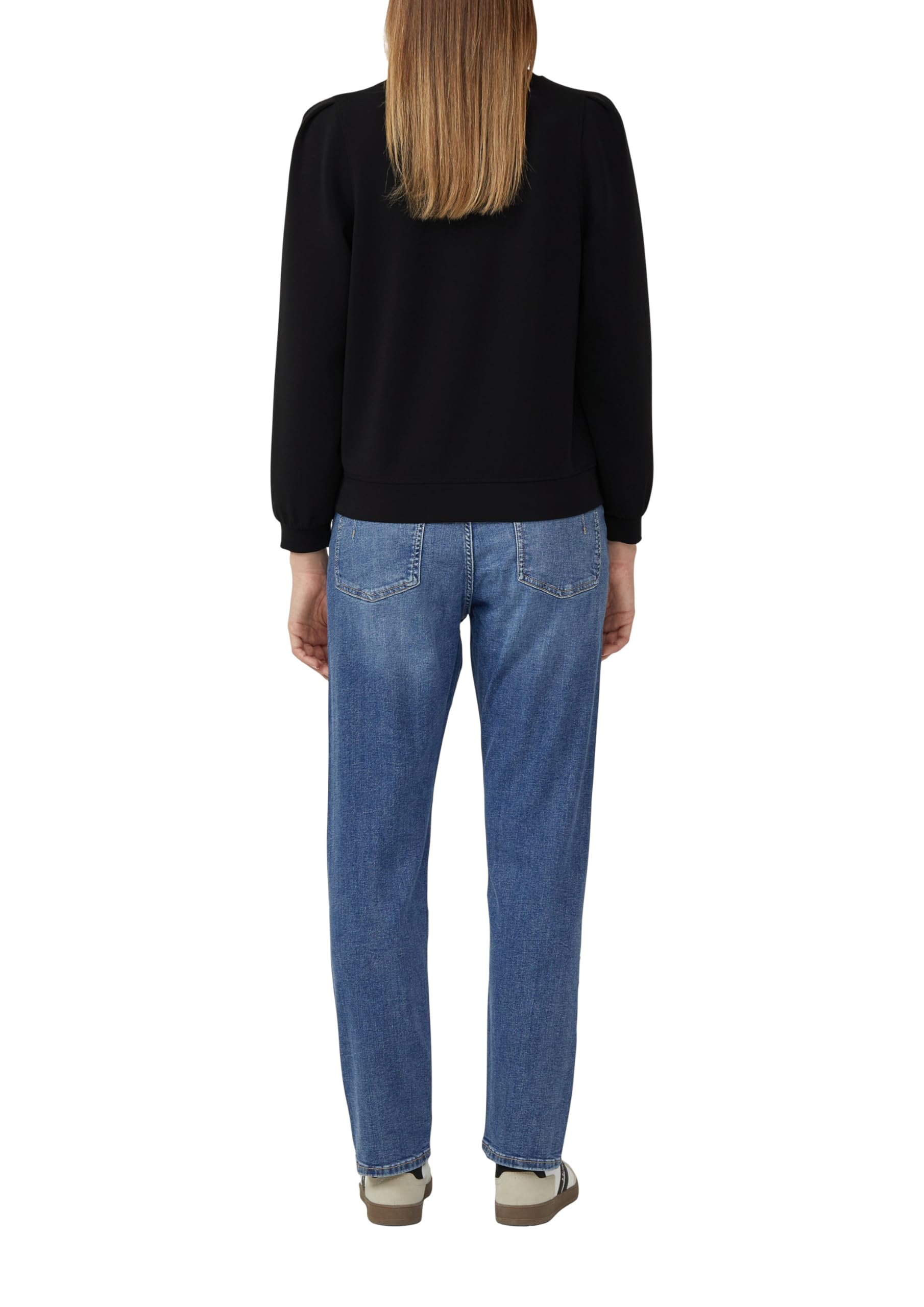 s.Oliver Scuba-Sweatshirt Puffärmel 40 Modal Grau