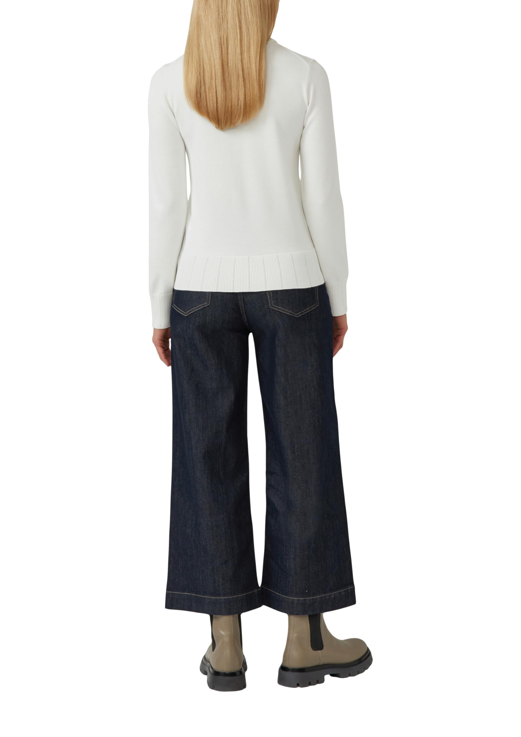 s.Oliver Slim-Fit Pullover Ajour Creme Gr. 44