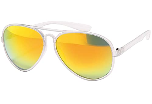 BEZLIT Damen Sonnenbrille Pilot Blau Weiß UV400