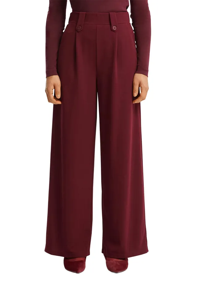 s.Oliver QS Wide-Leg Hose Interlockjersey 40W/32L weit