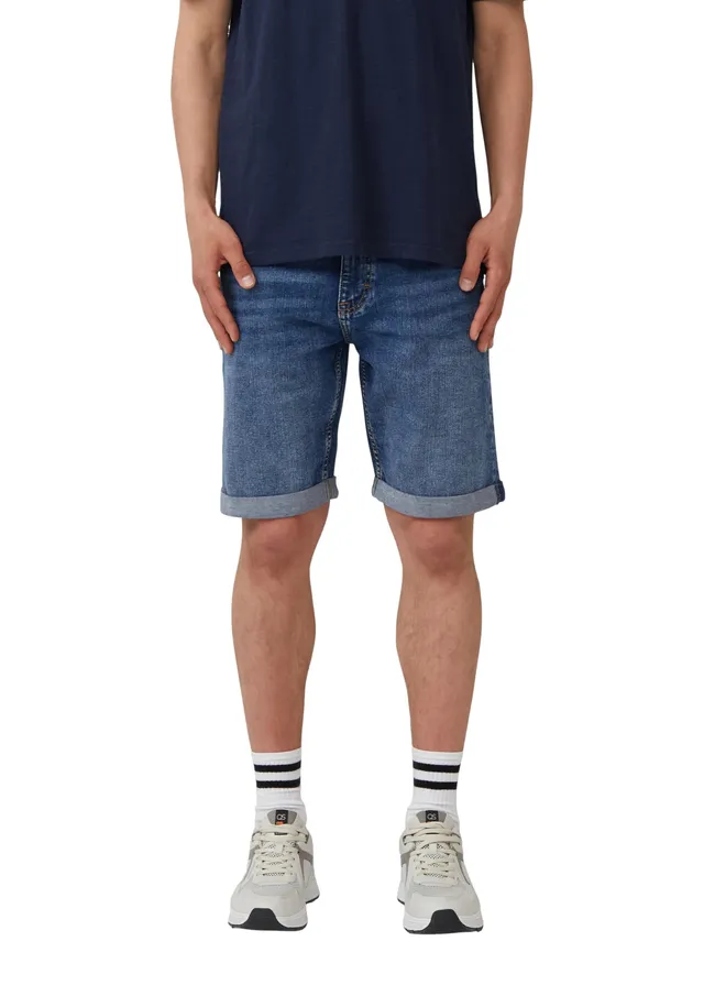 QS John Jeans-Shorts Mid Rise Gr.33 Regular Fit blau