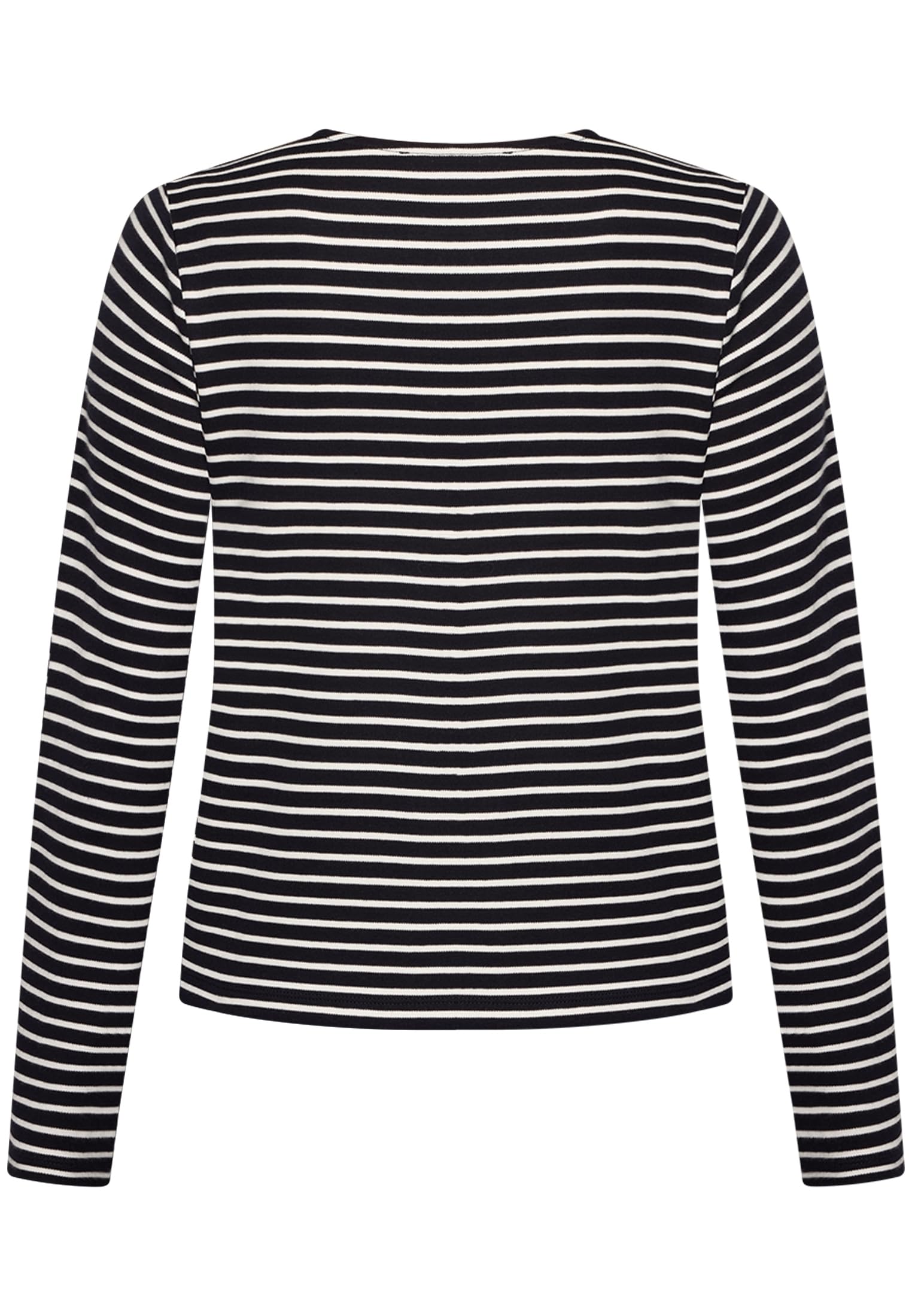 zero Sweatjacke Knopfleiste Damenjacke 40 Dark BlueCream sportlich