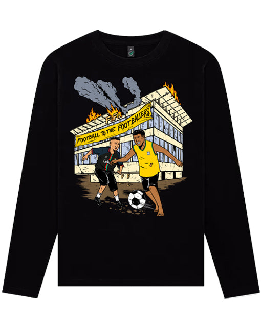 dna merch Football To The Footballers Sweater Schwarz
