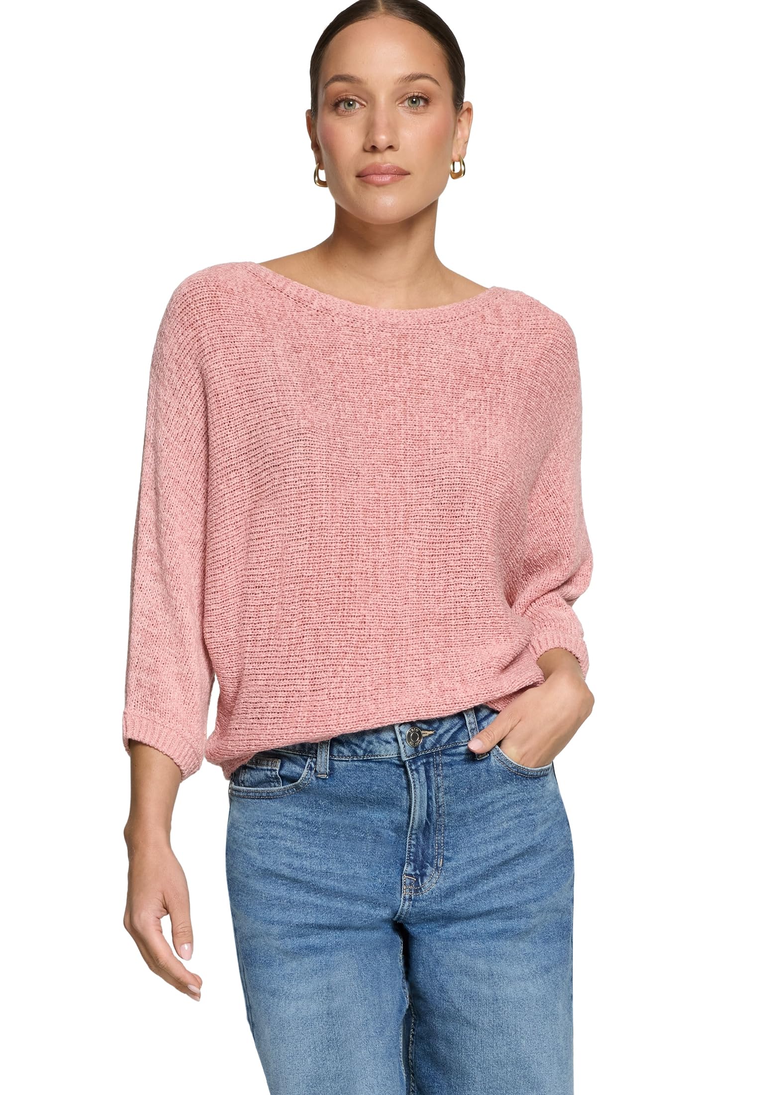 zero Grobstrick-Pullover Fledermaus Pullover L weit