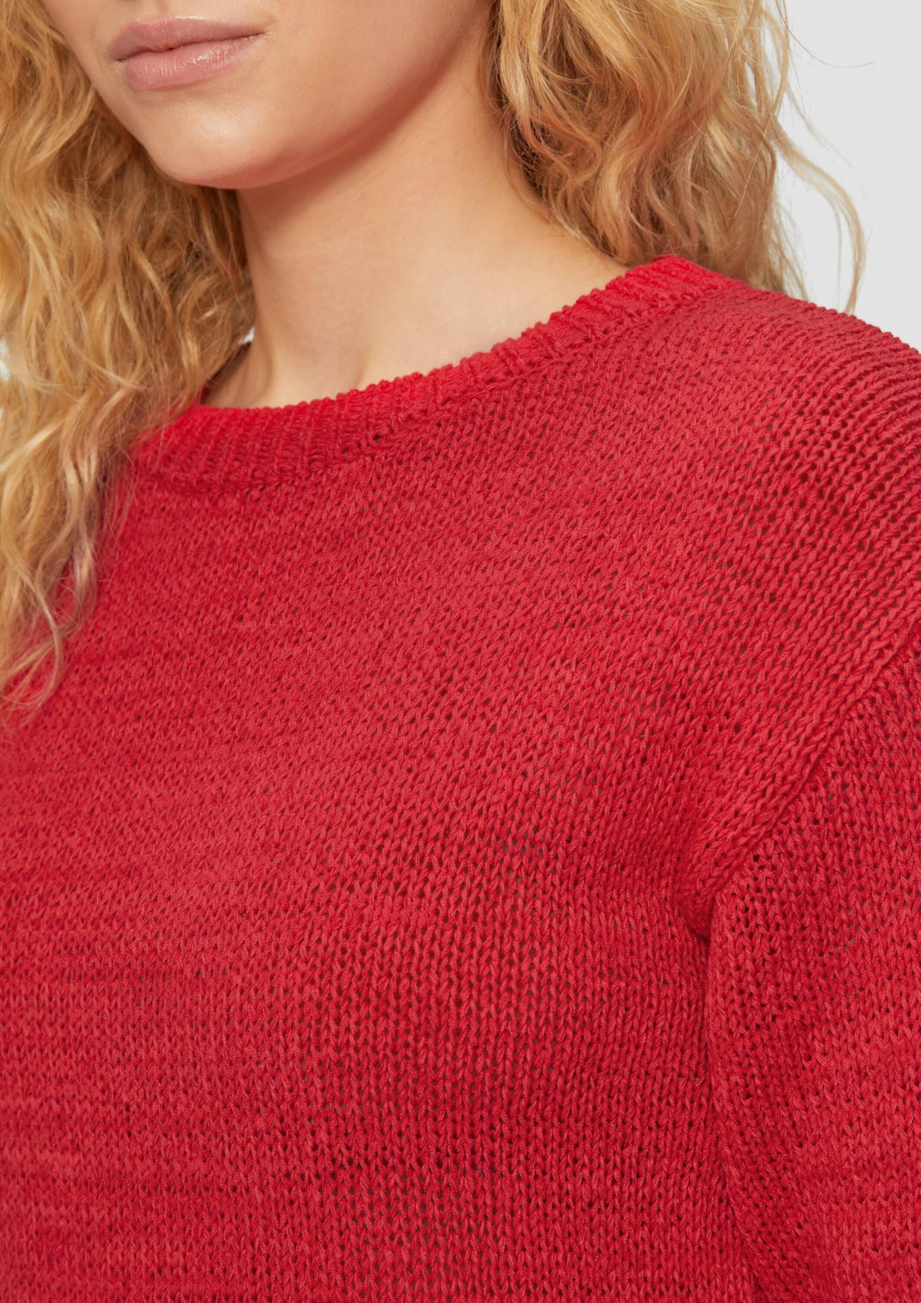 s.Oliver Strickpullover Bändchengarn 3/4-Arm Gr.40 leicht