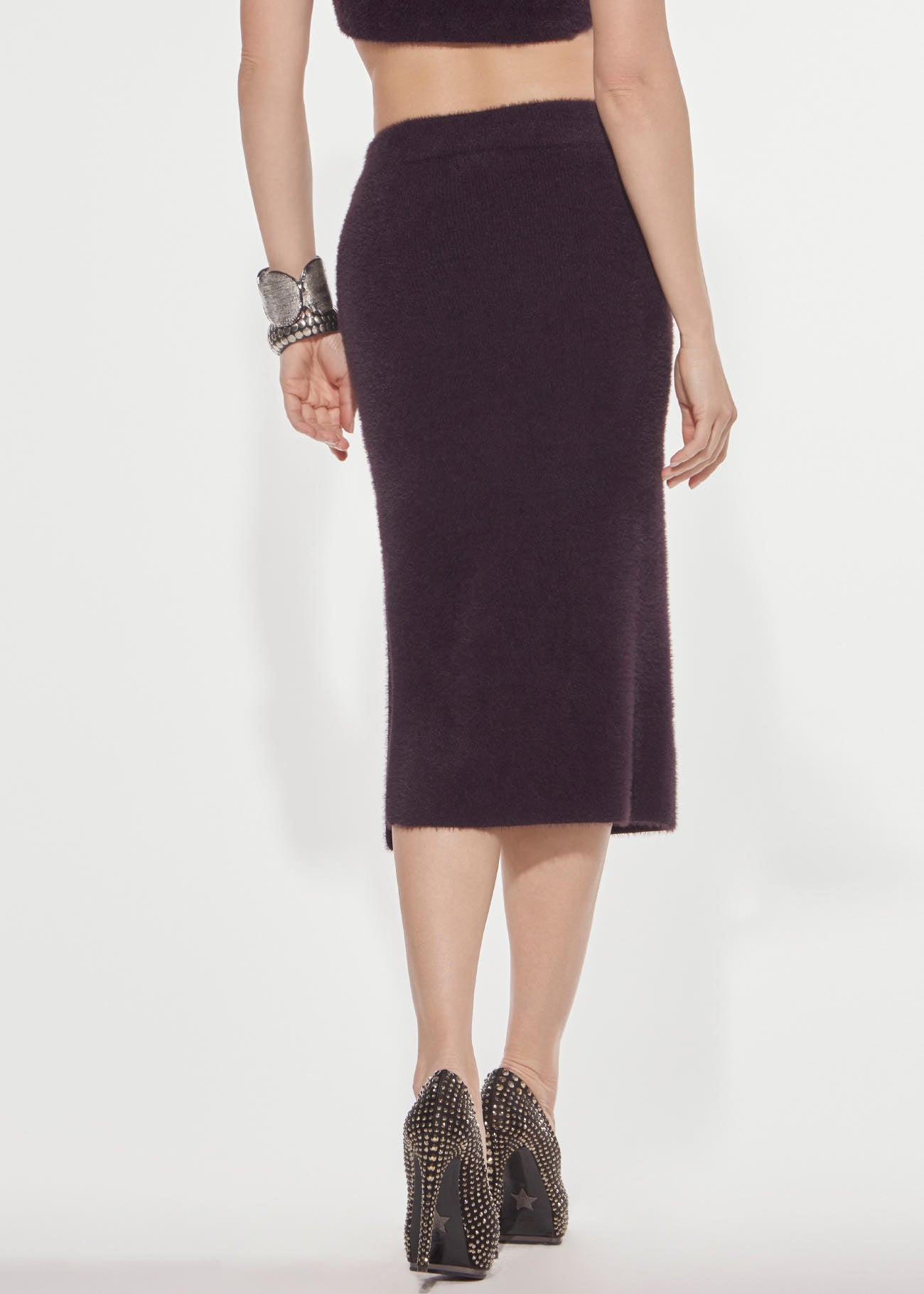 Denny Rose Strickrock Longuette Schlitz Mole