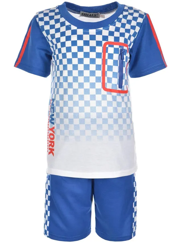 BEZLIT Sommer Set Jungen Blau 2-tlg kurz