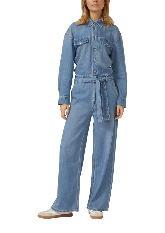 s.Oliver RED LABEL Denim-Overall mit Gürtel Gr 40