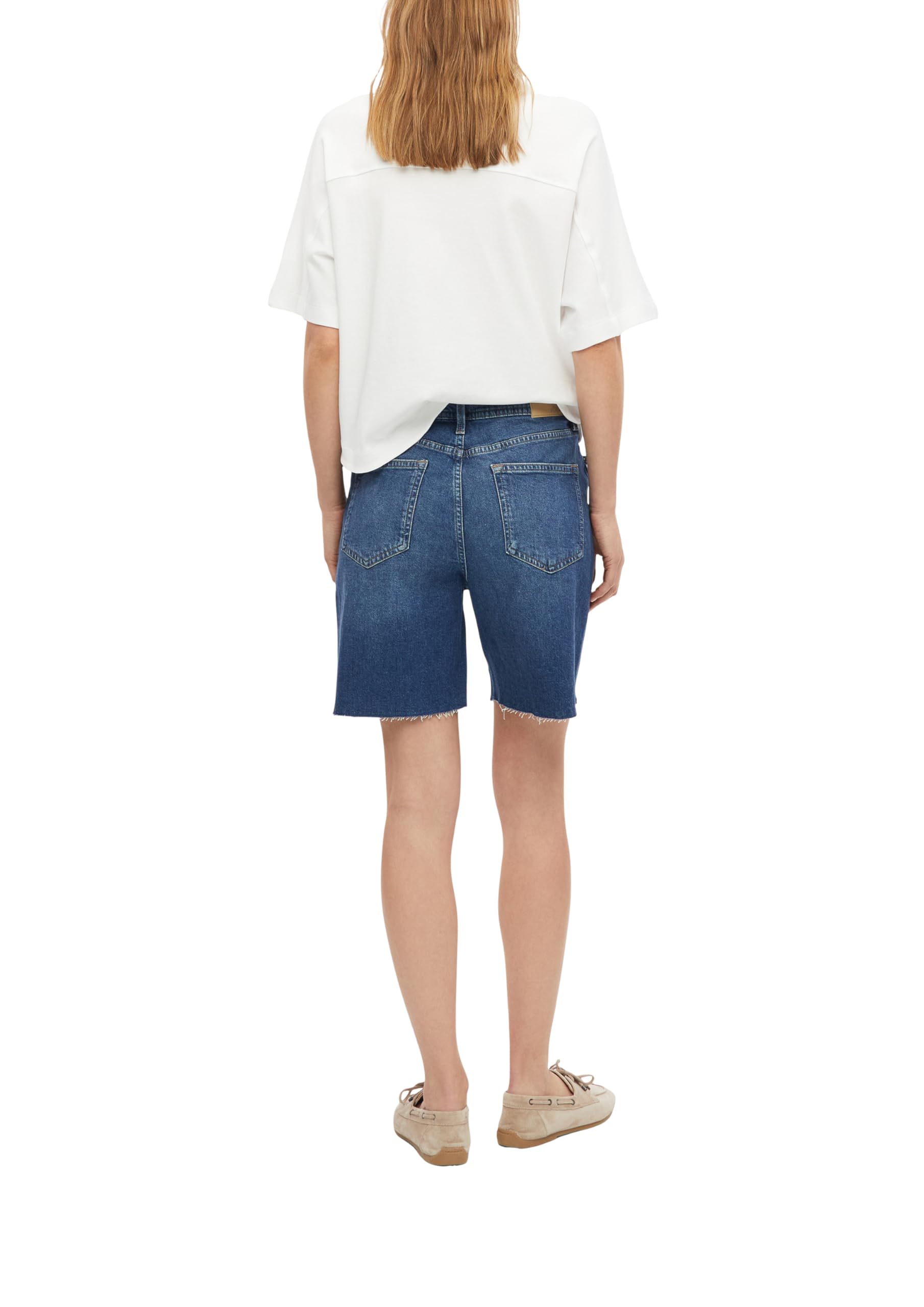 s.Oliver Red Label Suri Jeans-Shorts Damen High Rise Offener Saum