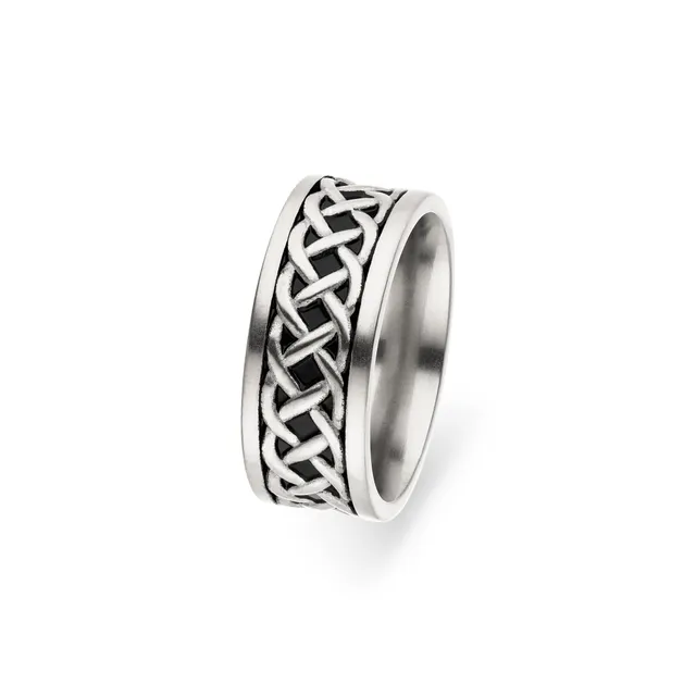 s.Oliver RED LABEL Ring Herren silber Gr.62 gebürstet
