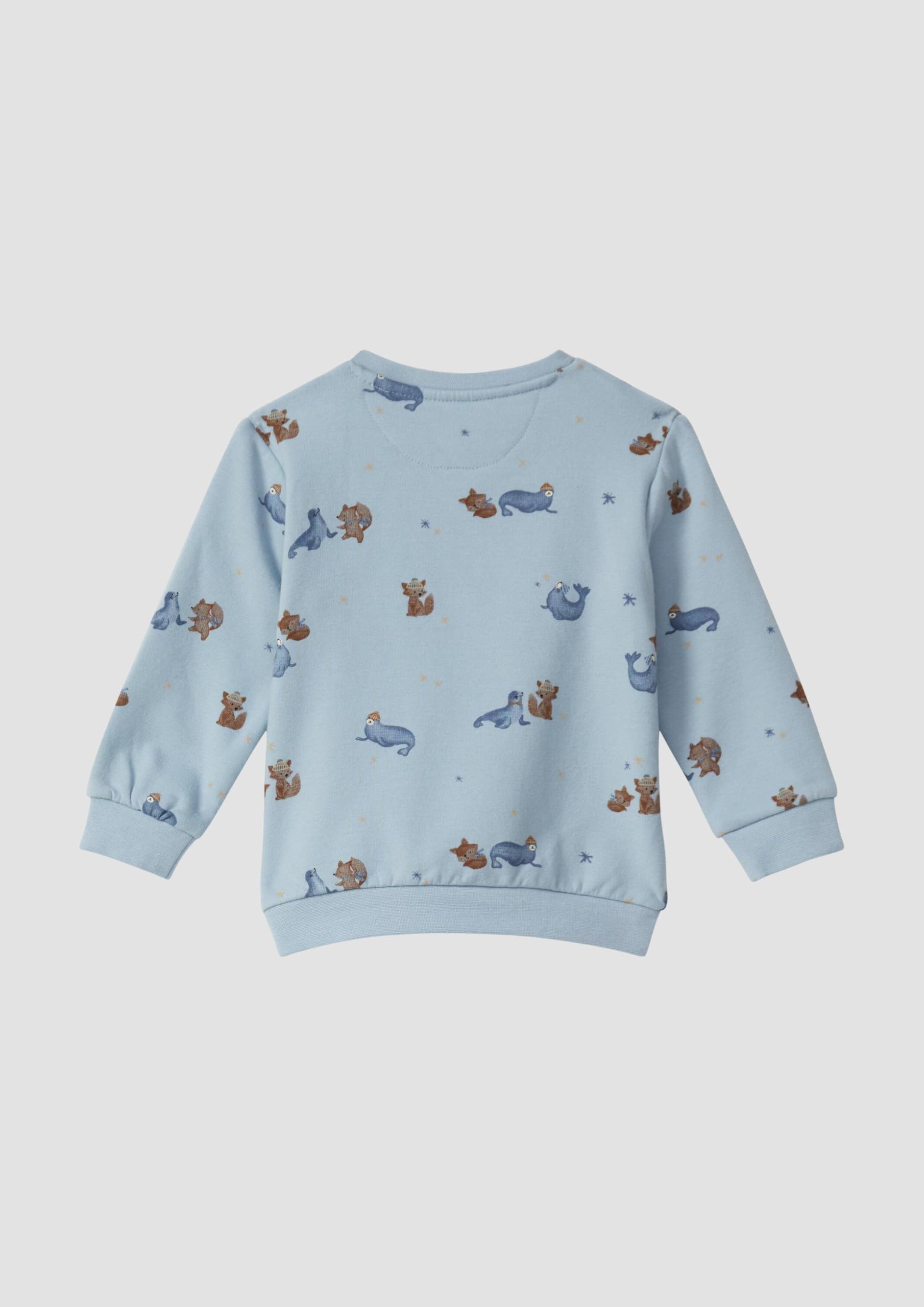 s.Oliver Junior All-Over-Print Sweatshirt 68 hellblau