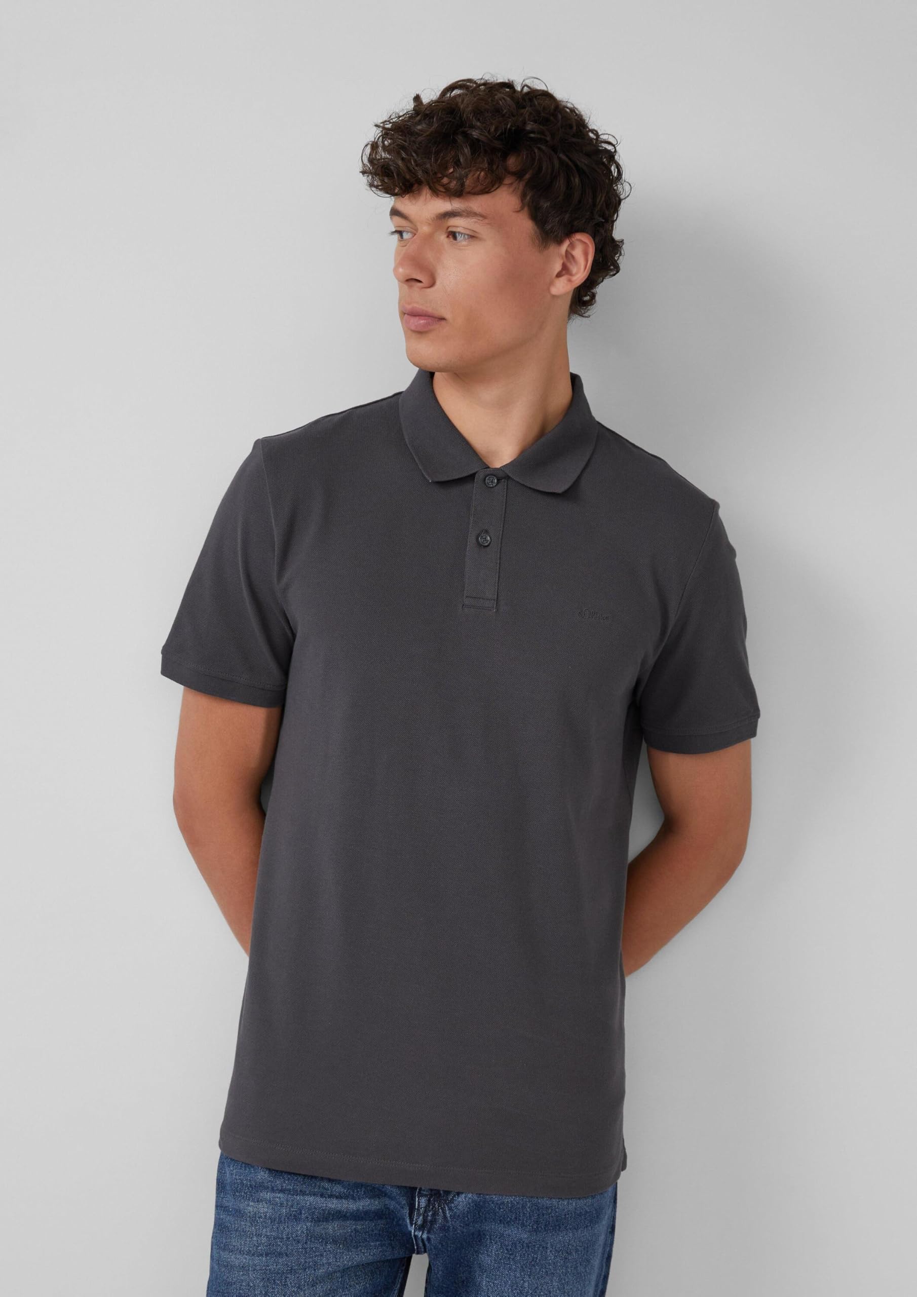 s.Oliver RED LABEL Poloshirts Piqué 2er-Pack Logo Baumwolle