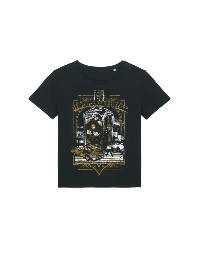 dna merch Gin Bottle Riot 1964 T-Shirt Damen Schwarz