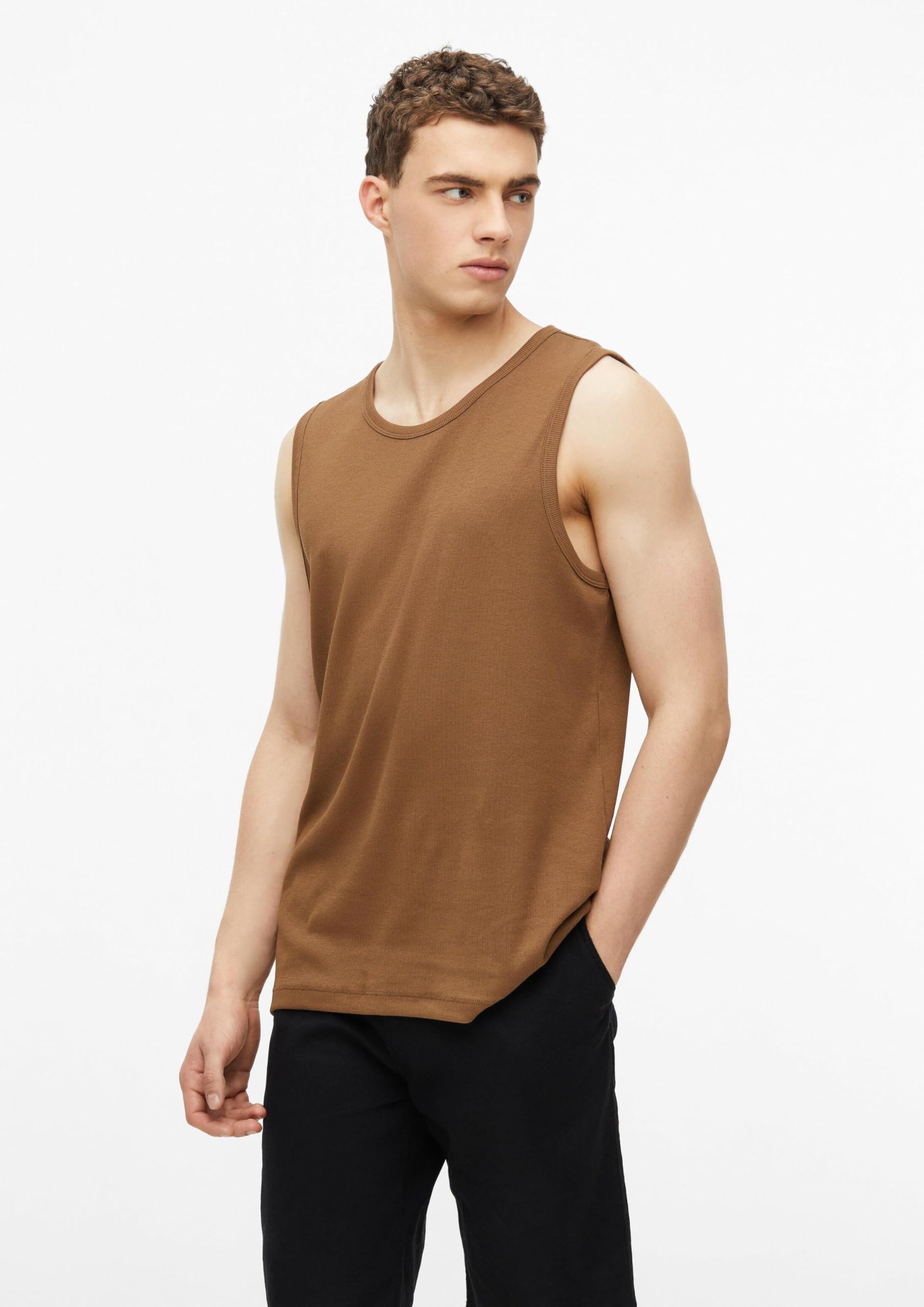 s.Oliver Ripp-Top Baumwollmix Crew Neck XL weiß