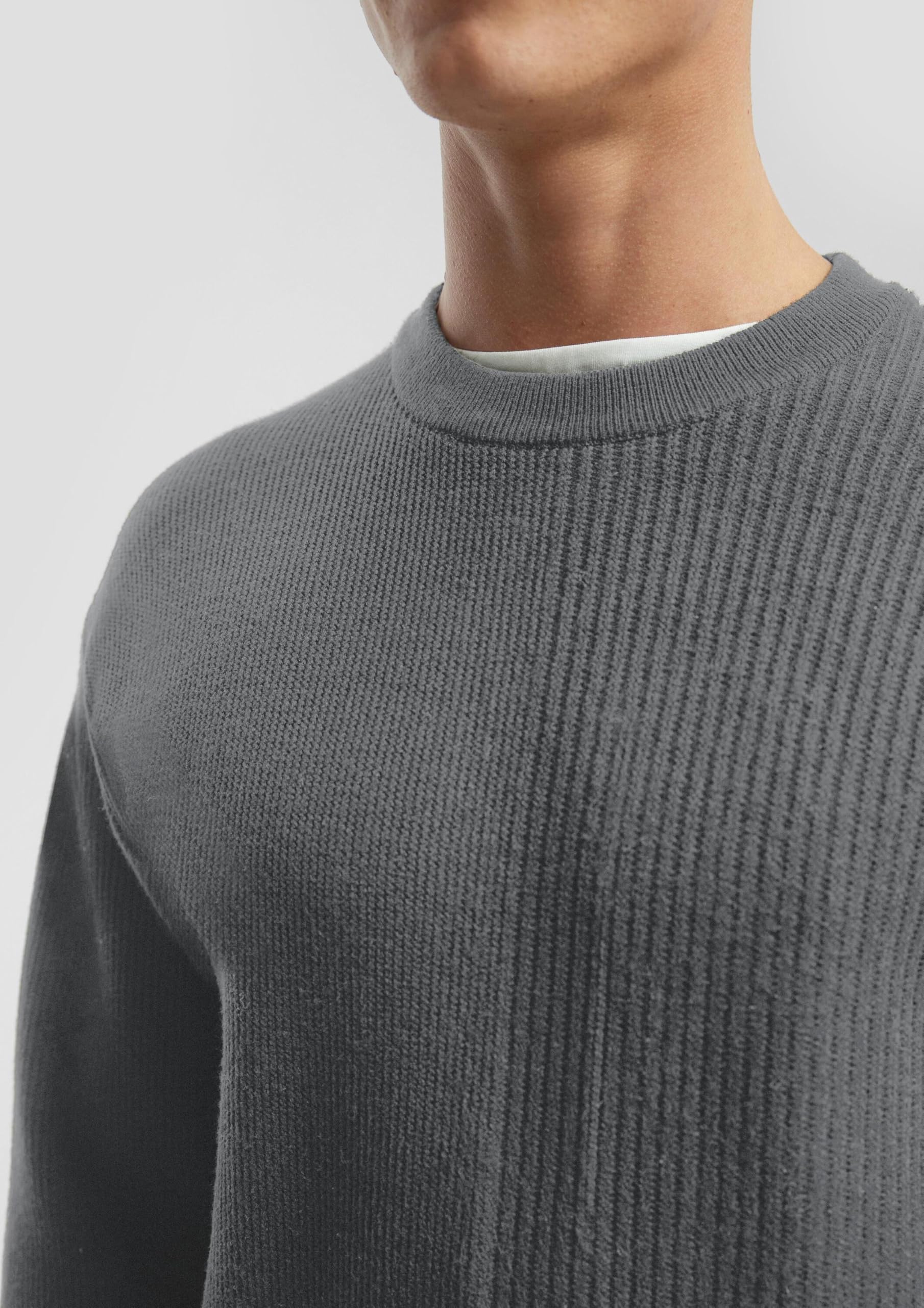 s.Oliver QS Strickpullover mit Layering Pullover langarm