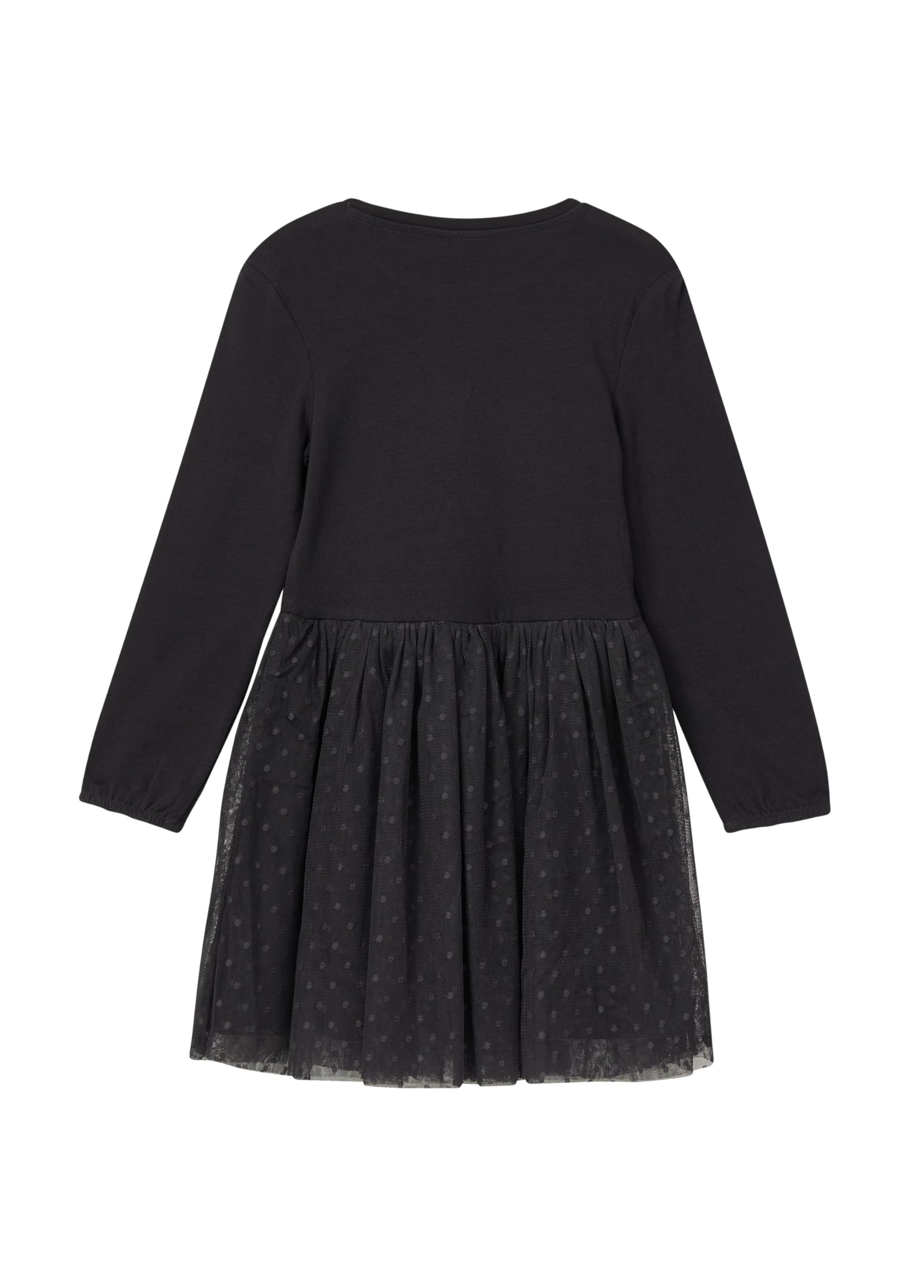 s.Oliver Junior Kleid mit Mesh-Rock und Glitzerprint himbeere