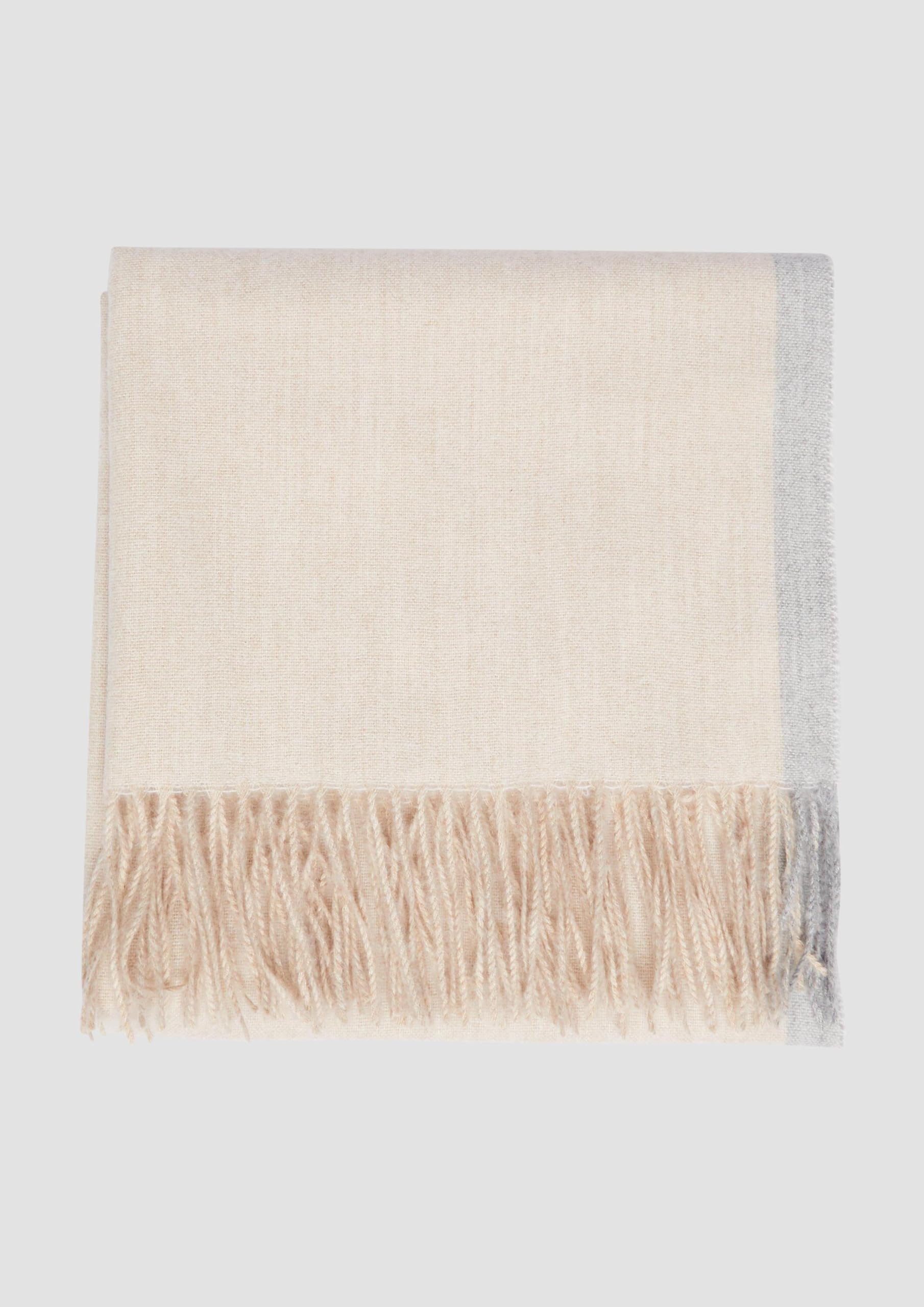 s.Oliver Junior Schal Fransen Colour-Blocking beige