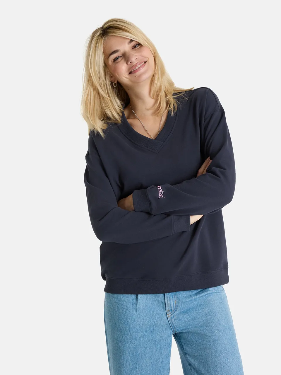 Lieblingsstück TatjanaL Sweatshirt offwhite Spruch