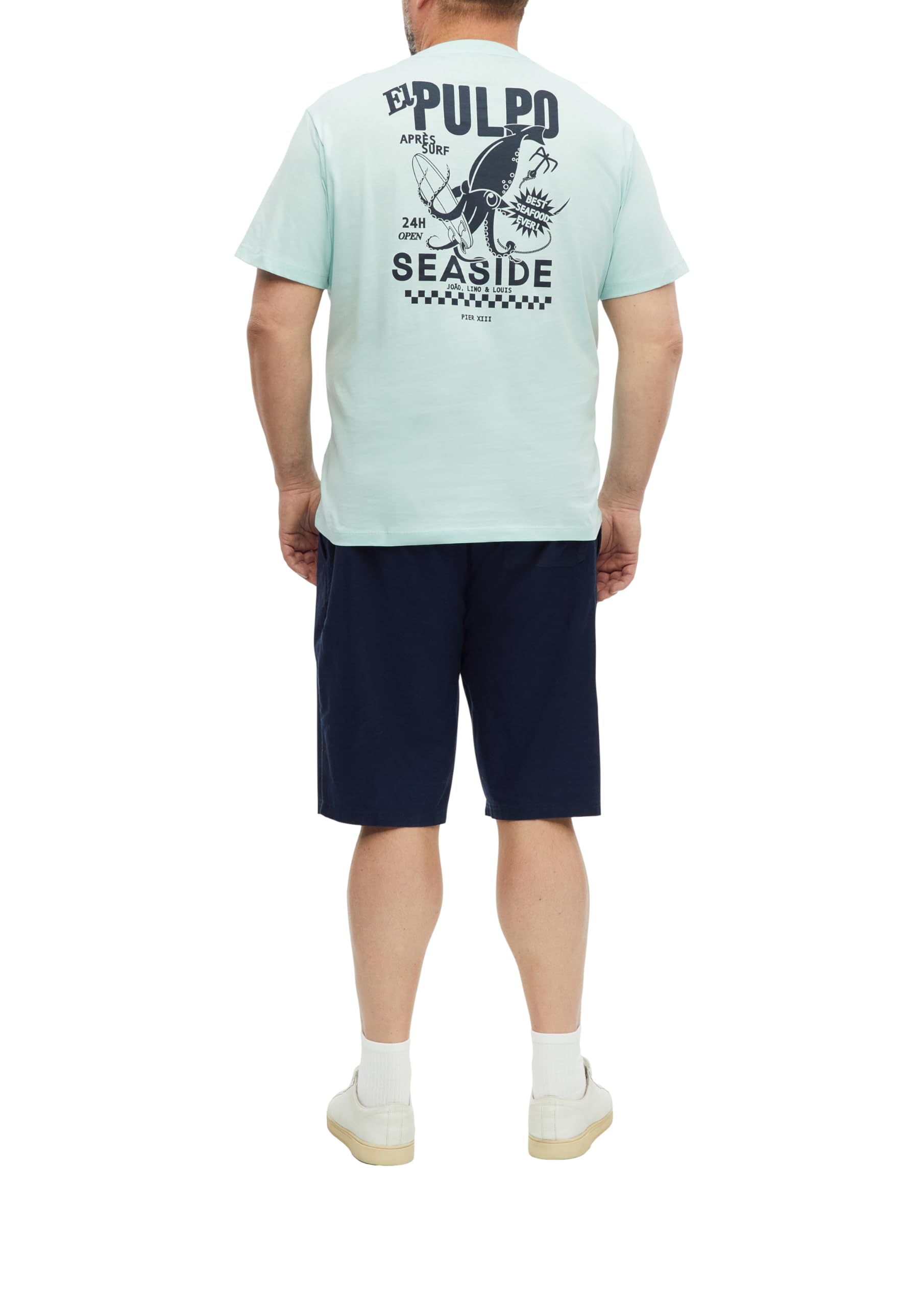 s.Oliver 2181153 T-Shirt Print Blue Green